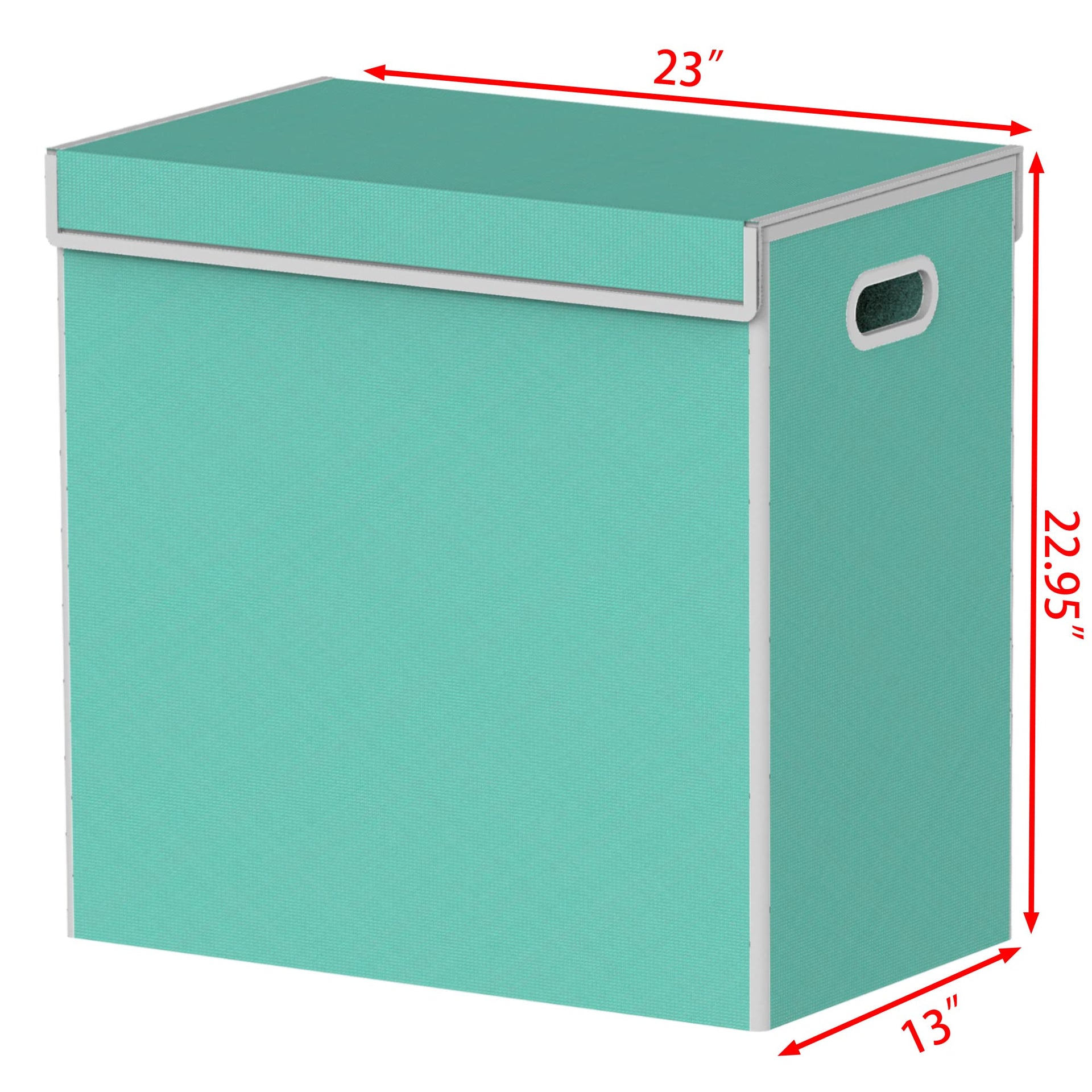 Double Laundry Hamper with Lid & Removable Bags
