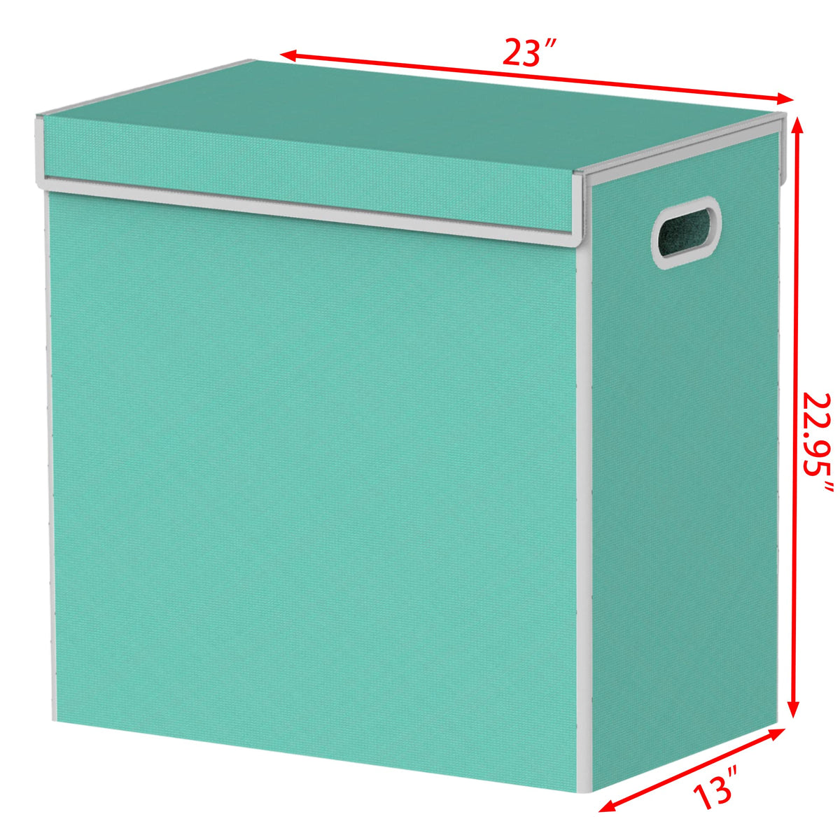 Double Laundry Hamper with Lid & Removable Bags
