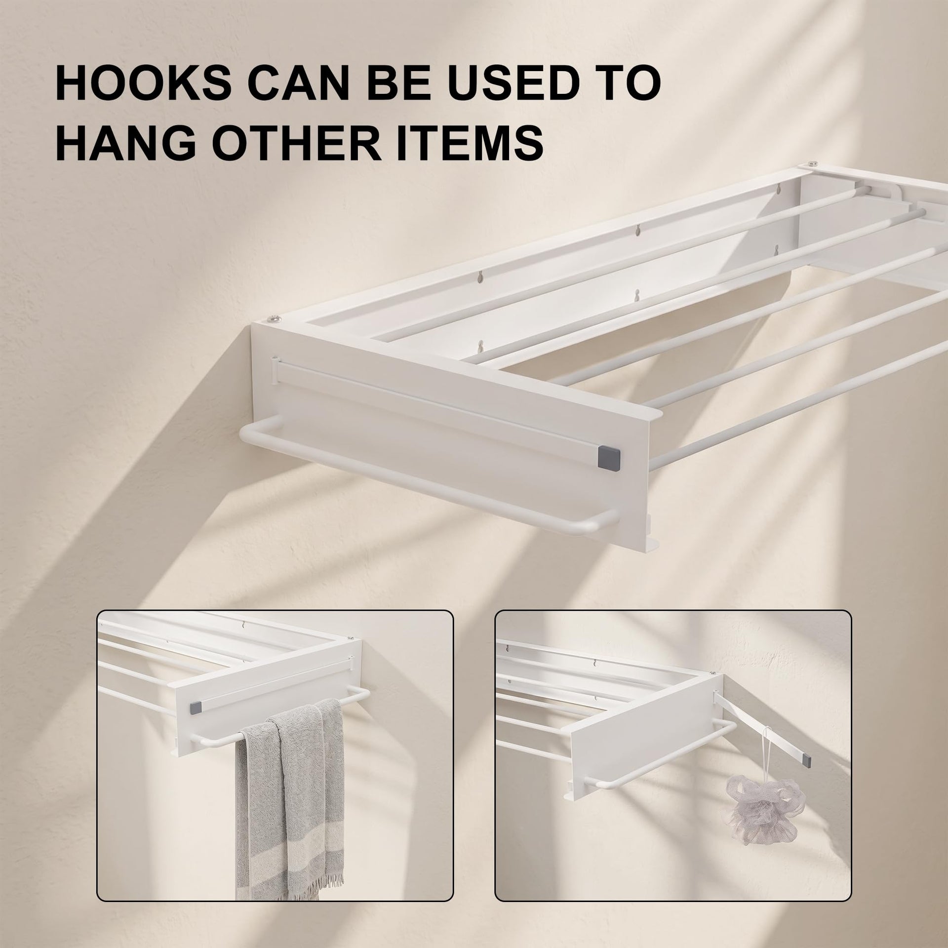 Wall Mounted Clothes Drying Rack