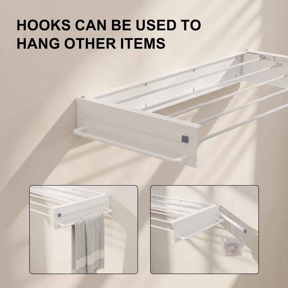 Wall Mounted Clothes Drying Rack