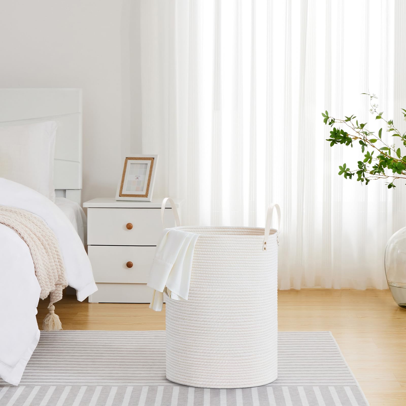 58L Tall Woven Rope Laundry Hamper (1961.2133 Fl Oz) - ModHome Supplies