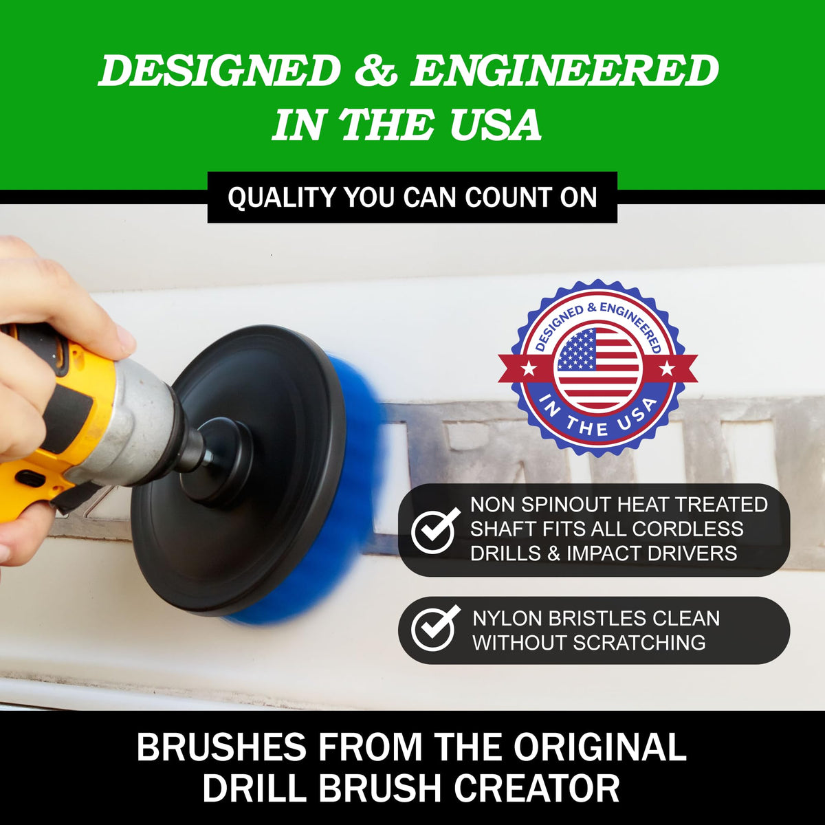 Cordless Power Spin Scrubber Drill Attachment