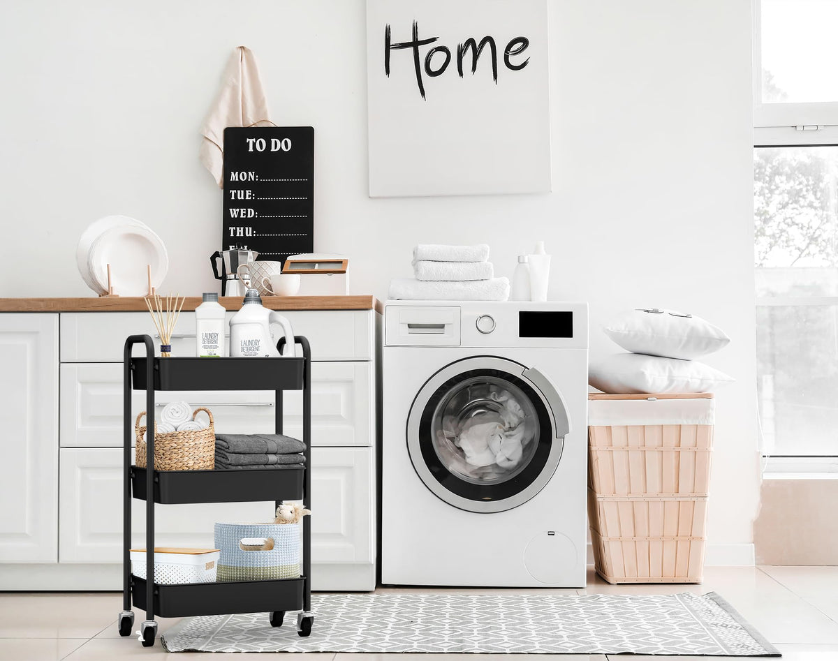 3 Tier Rolling Metal Storage Organizer