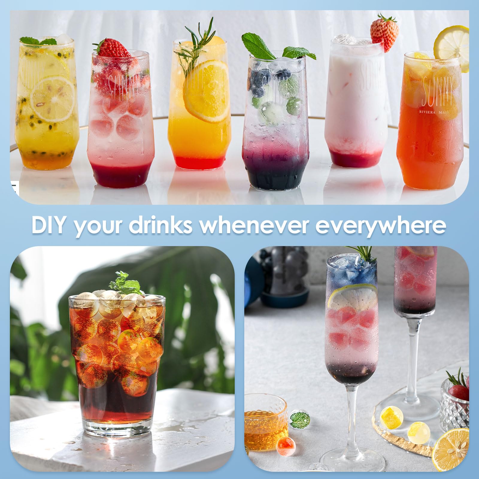 Ice Cube Tray with Lid and Bin (2 Count)