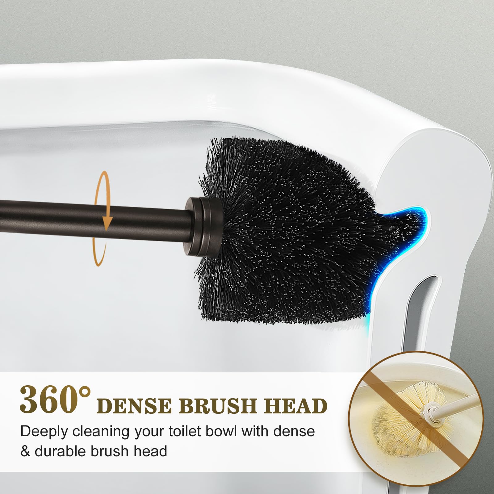 Toilet Bowl Brush Holder Set
