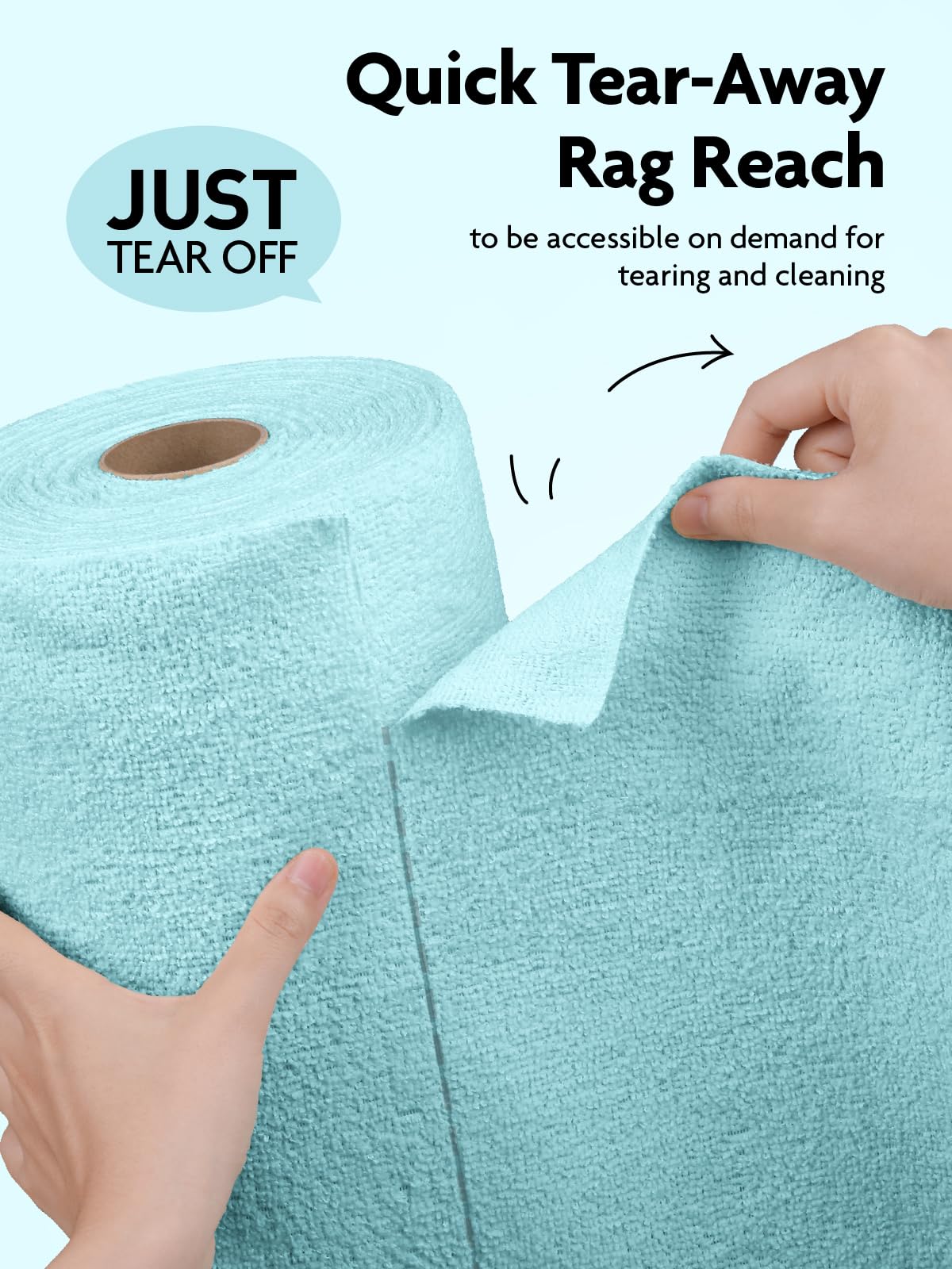 Microfiber Cleaning Cloth Roll (75 Count)
