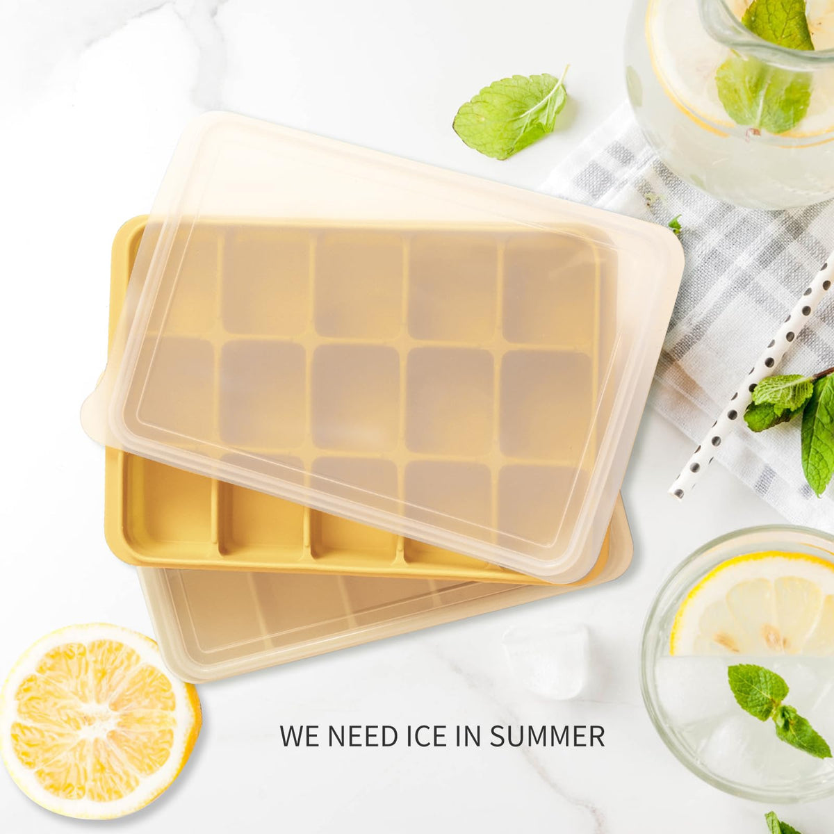 Ice Cube Trays Set of 2 (9.76 Ounce)