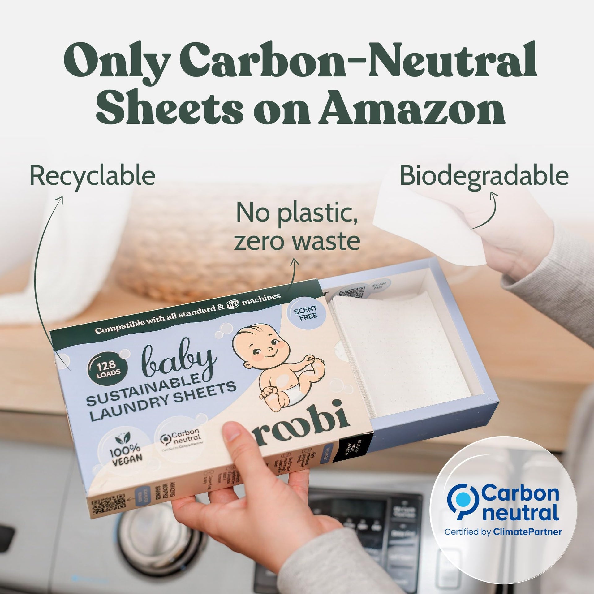Baby Laundry Detergent Sheets (128 Count)