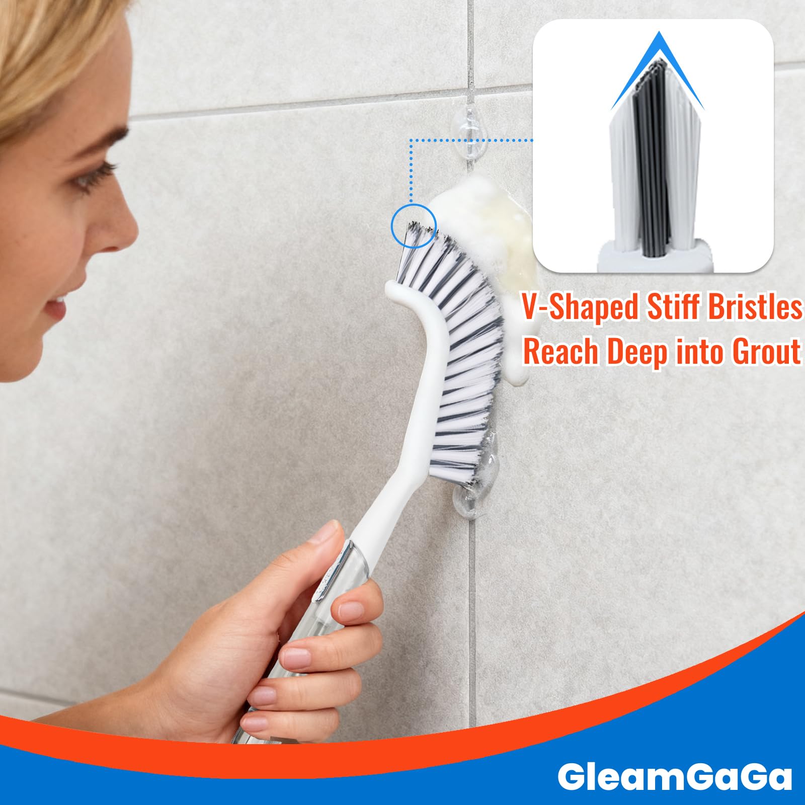 3 Pack Shower Brush for Cleaning (3 Count)