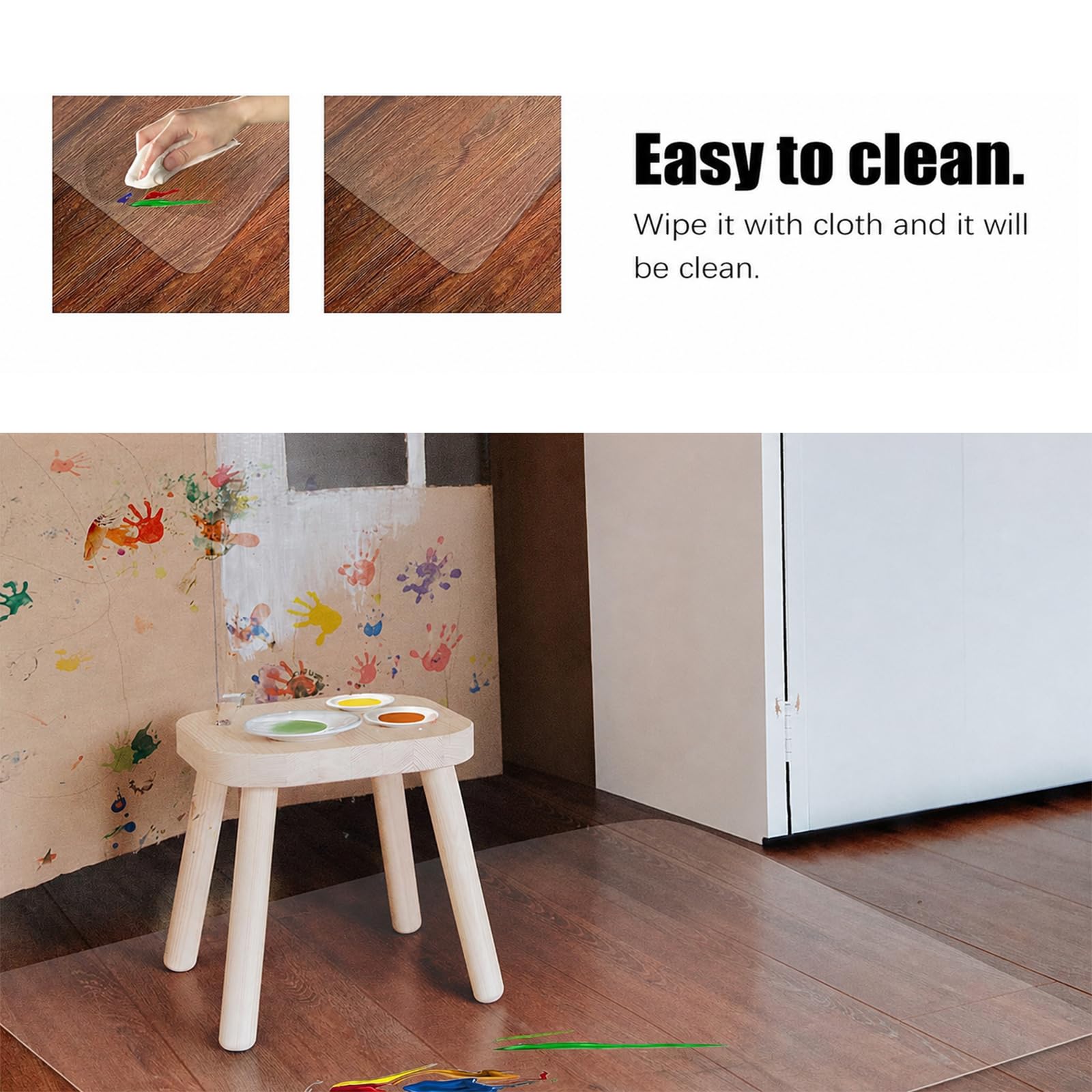 Clear Chair mat for Hardwood Floor