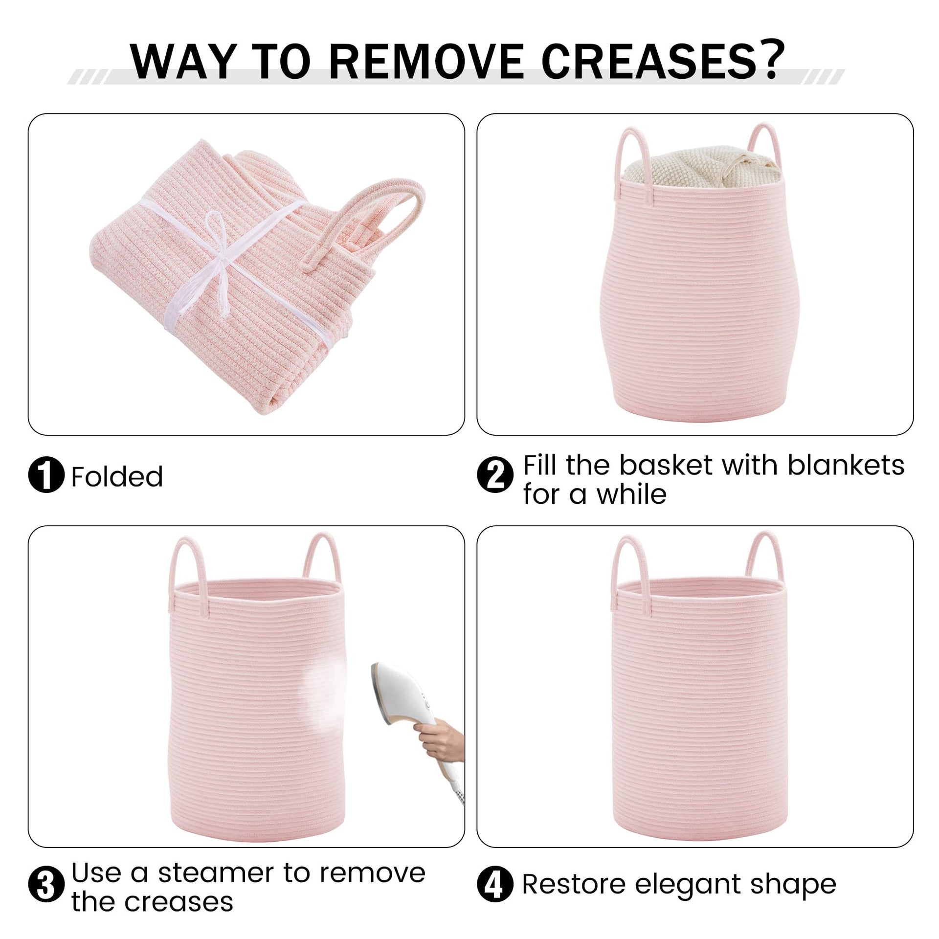 Cotton Rope Laundry Hamper Basket - ModHome Supplies