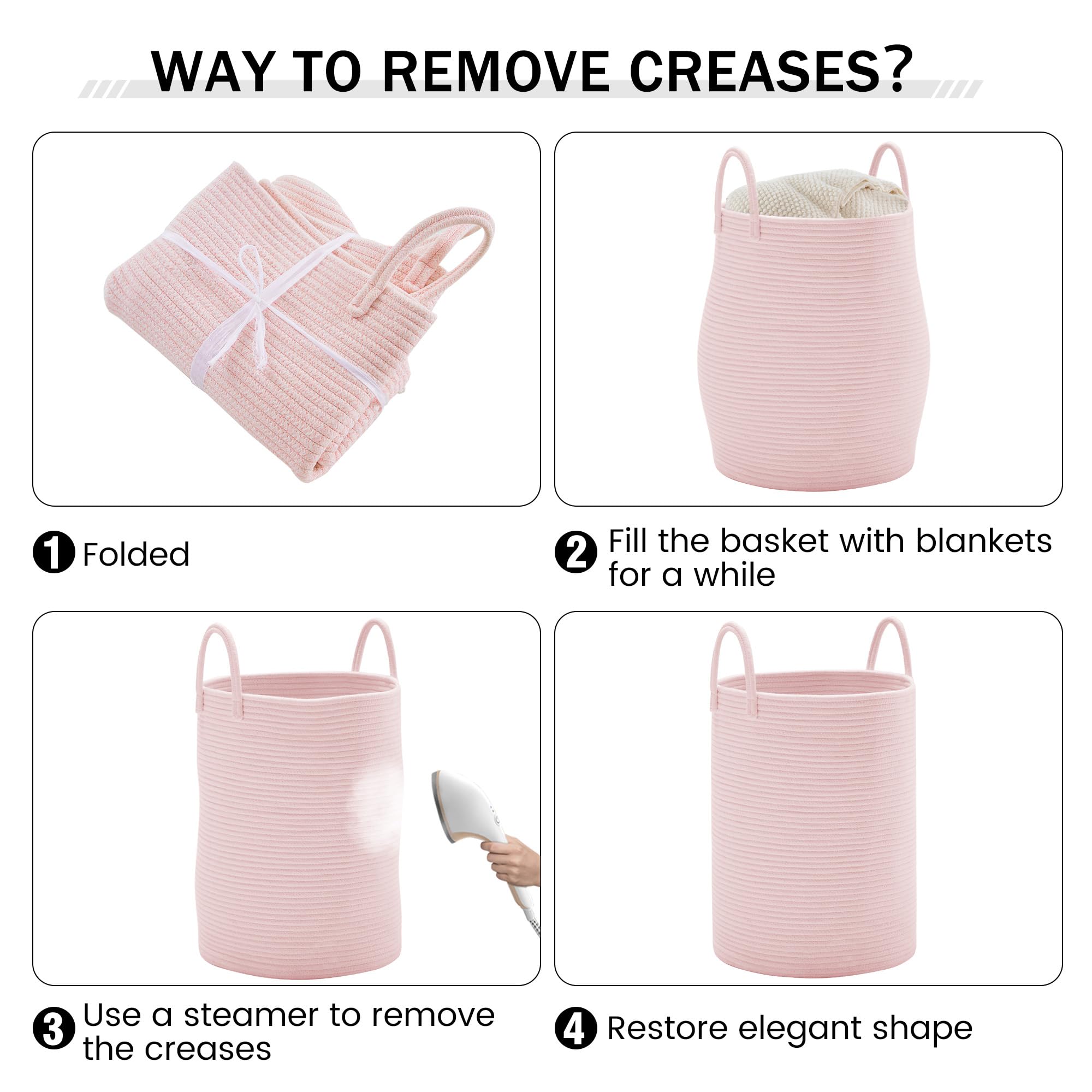 Cotton Rope Laundry Hamper Basket - ModHome Supplies