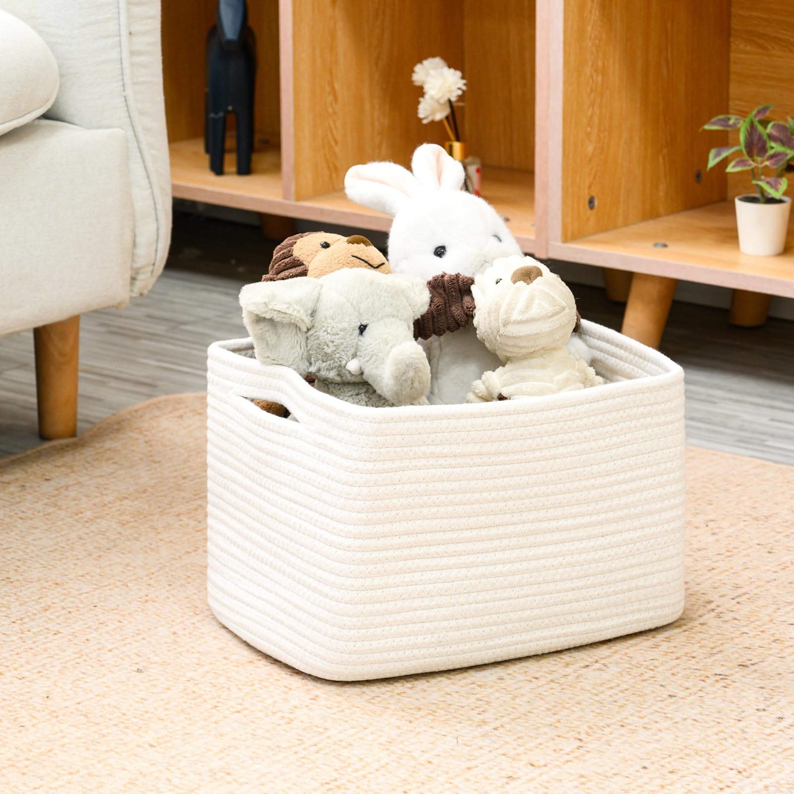 Storage Baskets for Organizing 12.5"x9.1"x7.9" (4 Count)