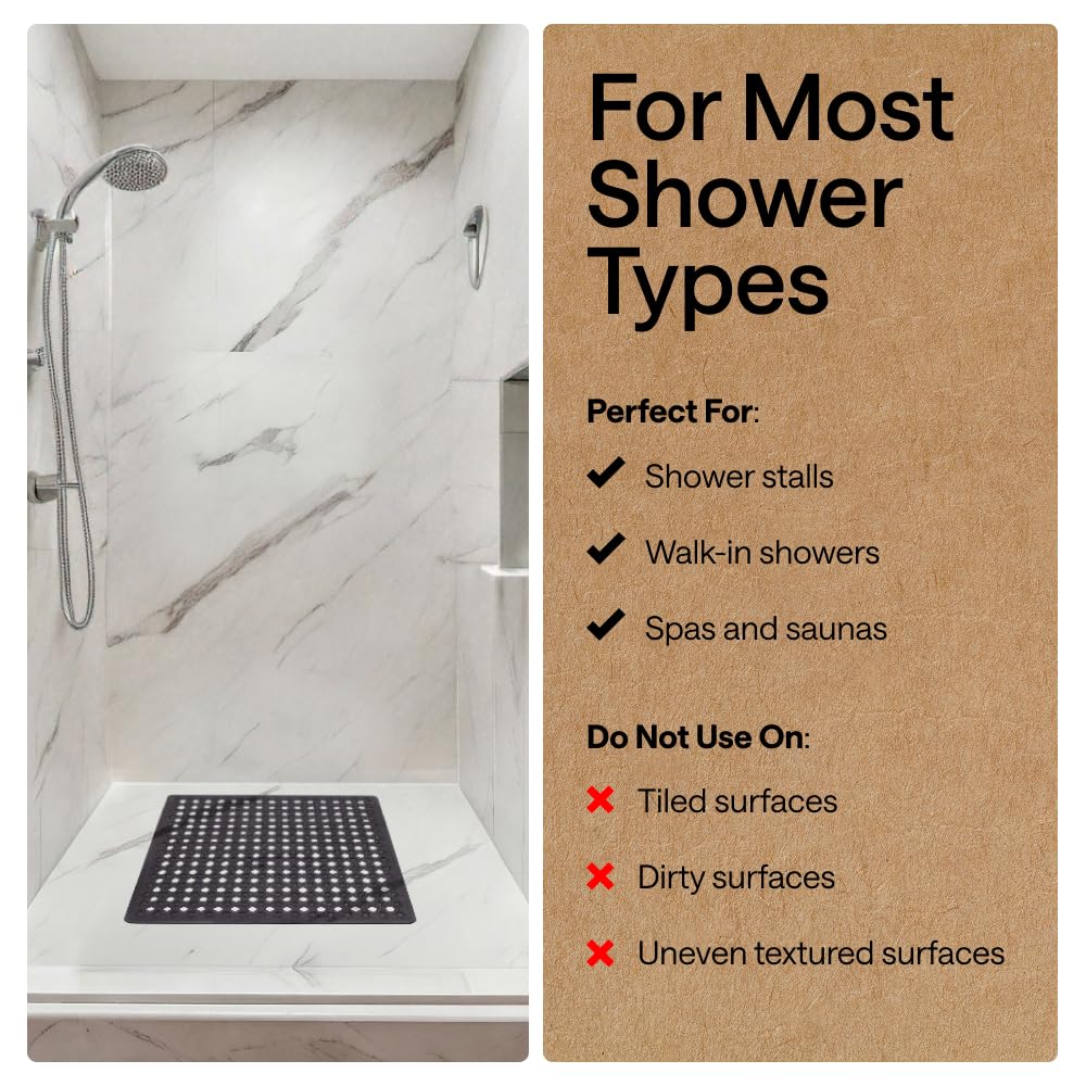 Patented Square Shower Stall Mat