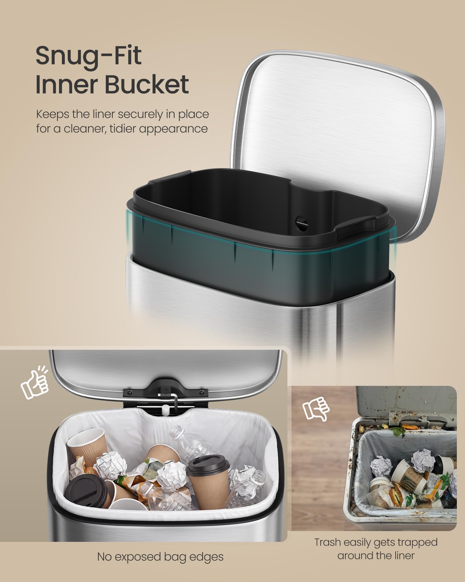 Small Bathroom Trash Can