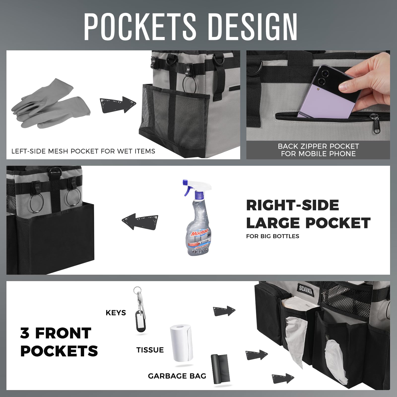Wearable Cleaning Caddy Bag