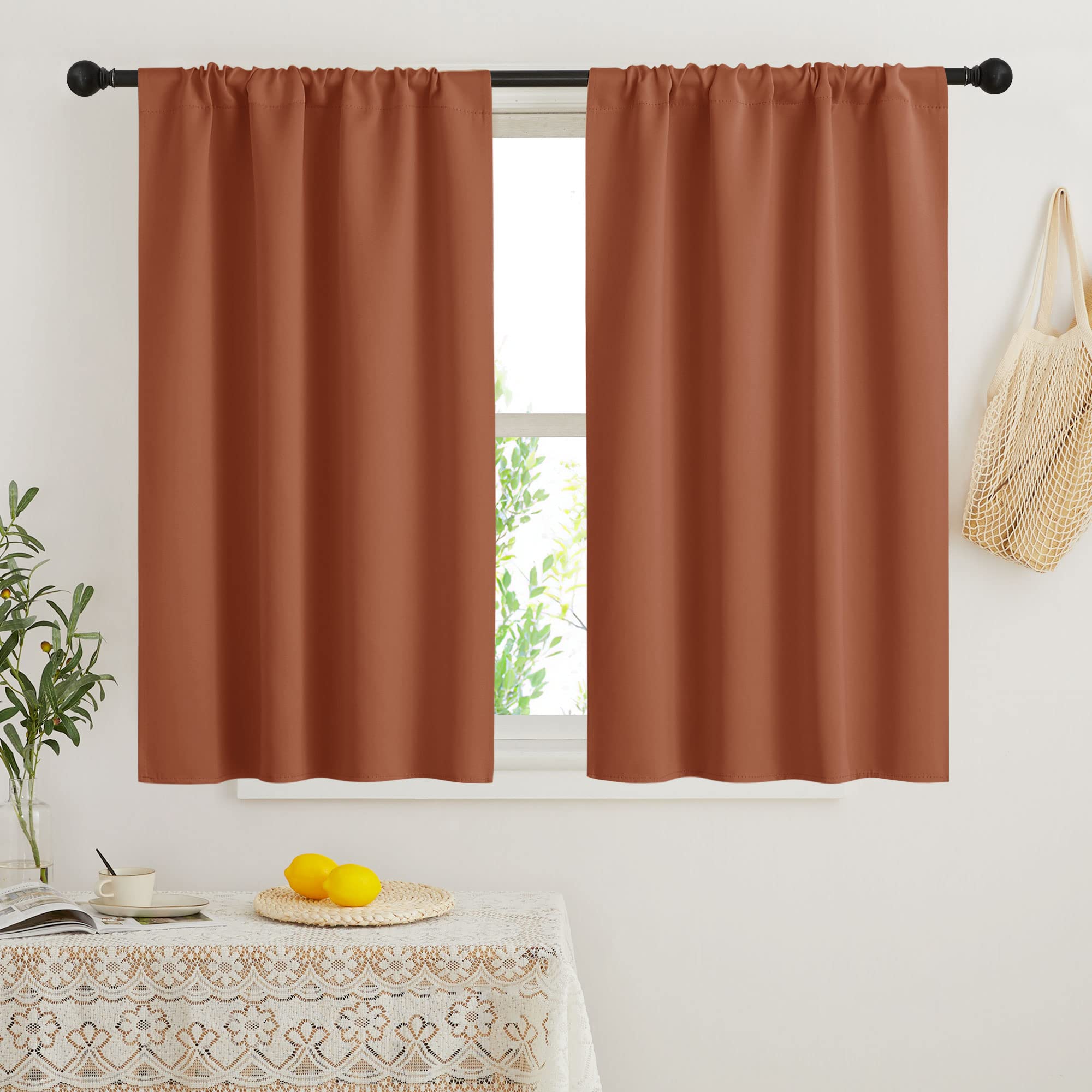 Short Blackout Curtains for Bedroom (2 Count)