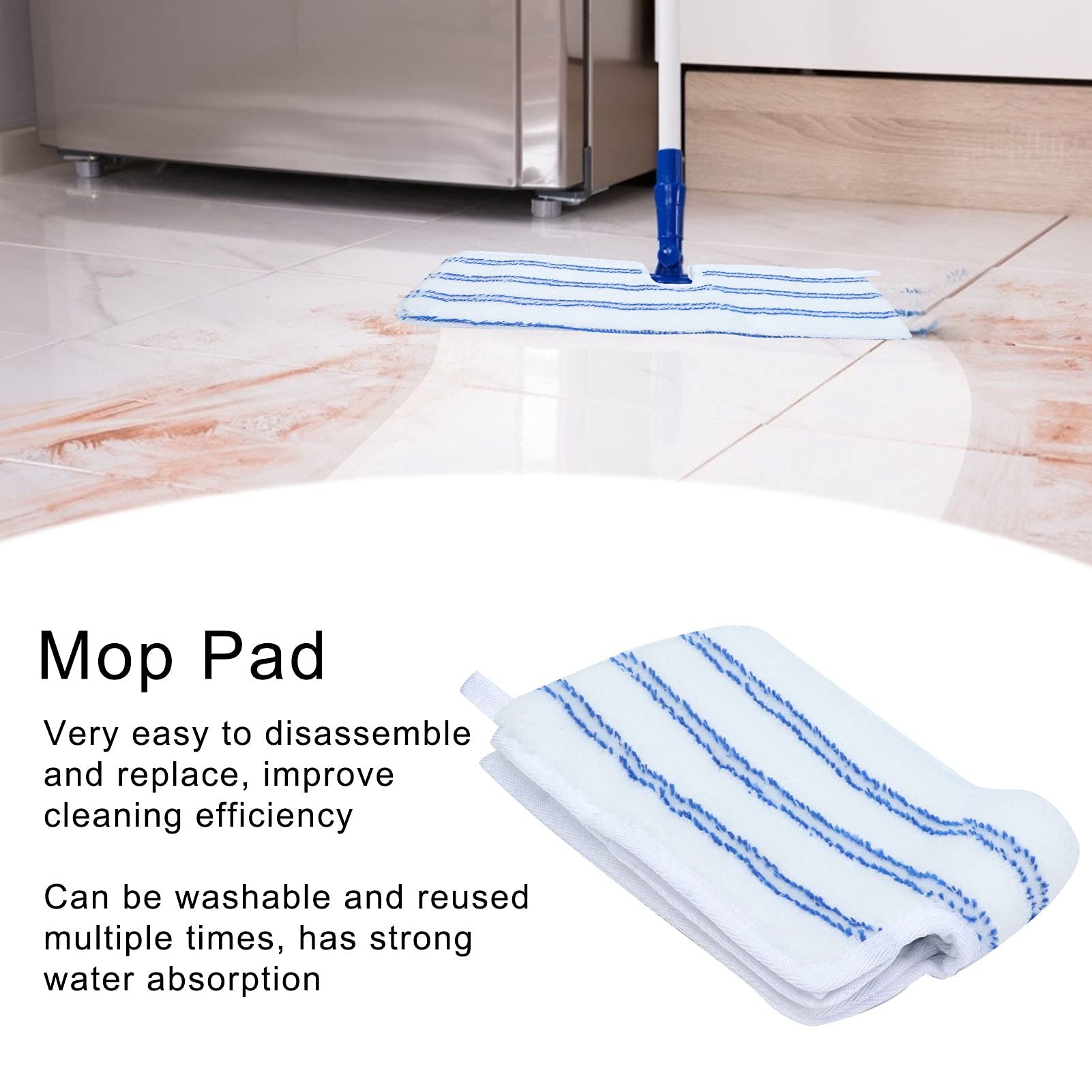 2 Pack Microfiber Mop Replacement Heads Compatible with O (2 Count) - ModHome Supplies