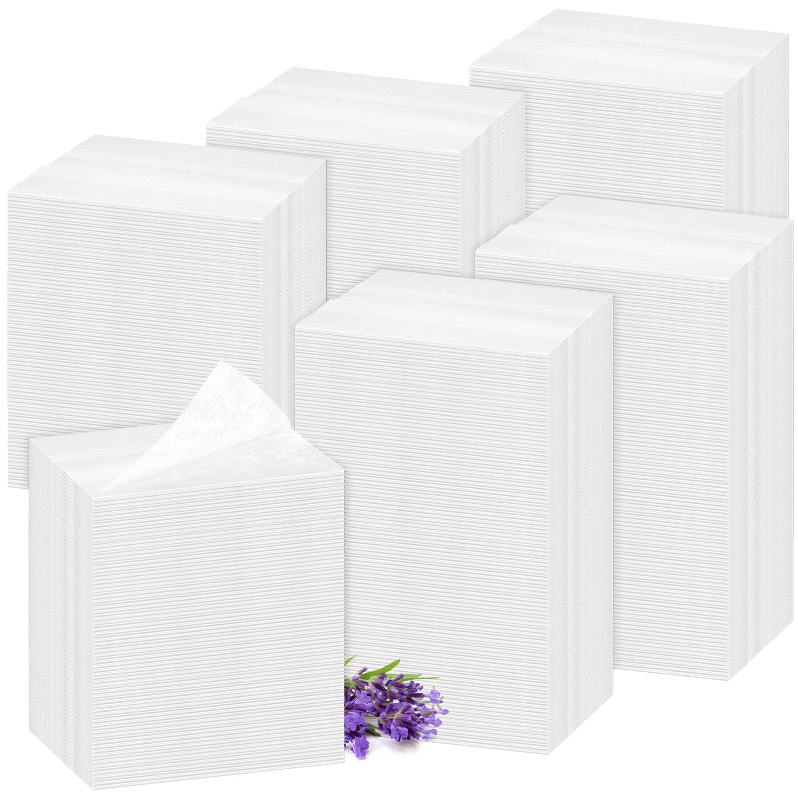 600 Count Dryer Sheets Bulk Fabric Softener Lavender Scent Dryer Sheets Naturally Softens and Removes Static Cling