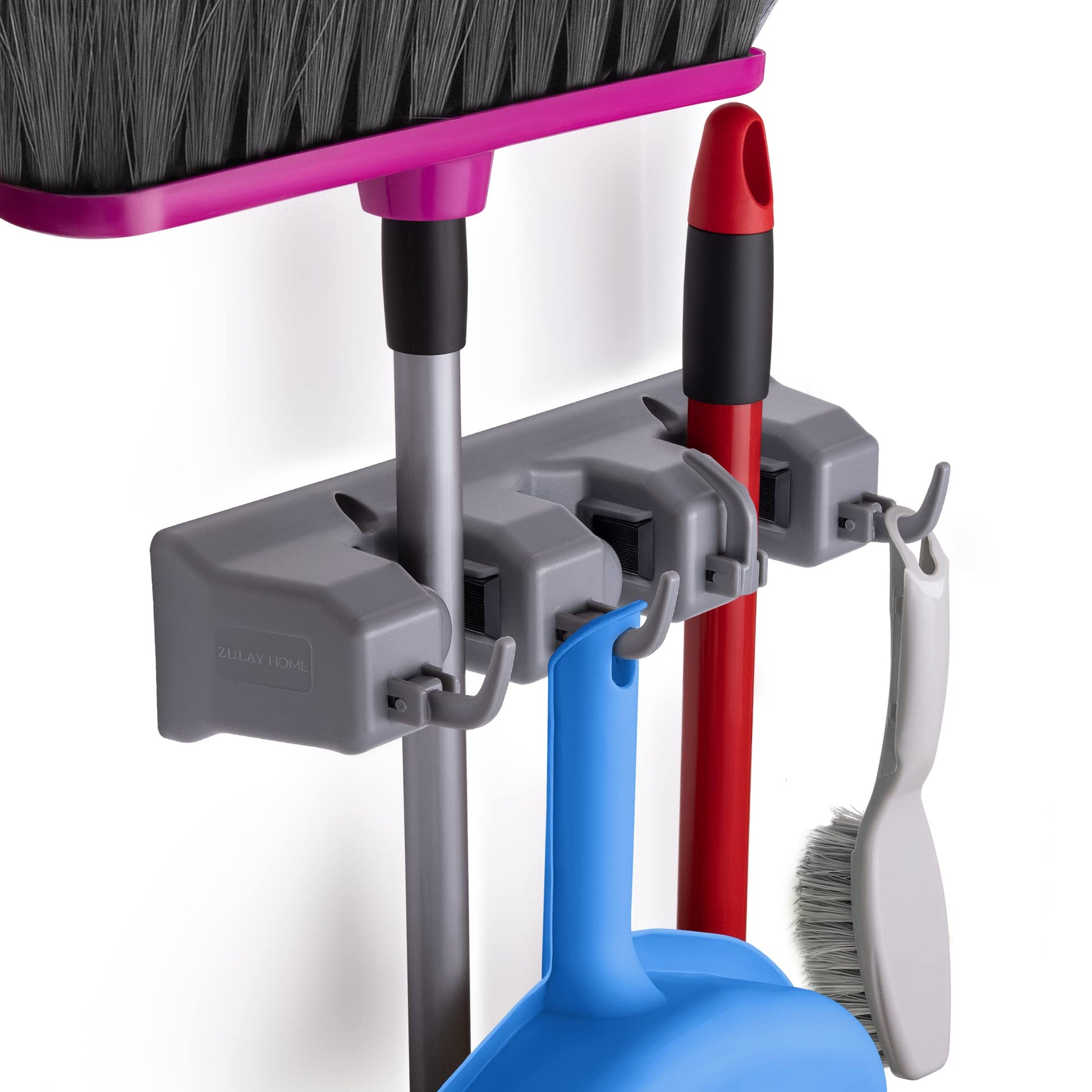 Mop and Broom Organizer Wall Mount