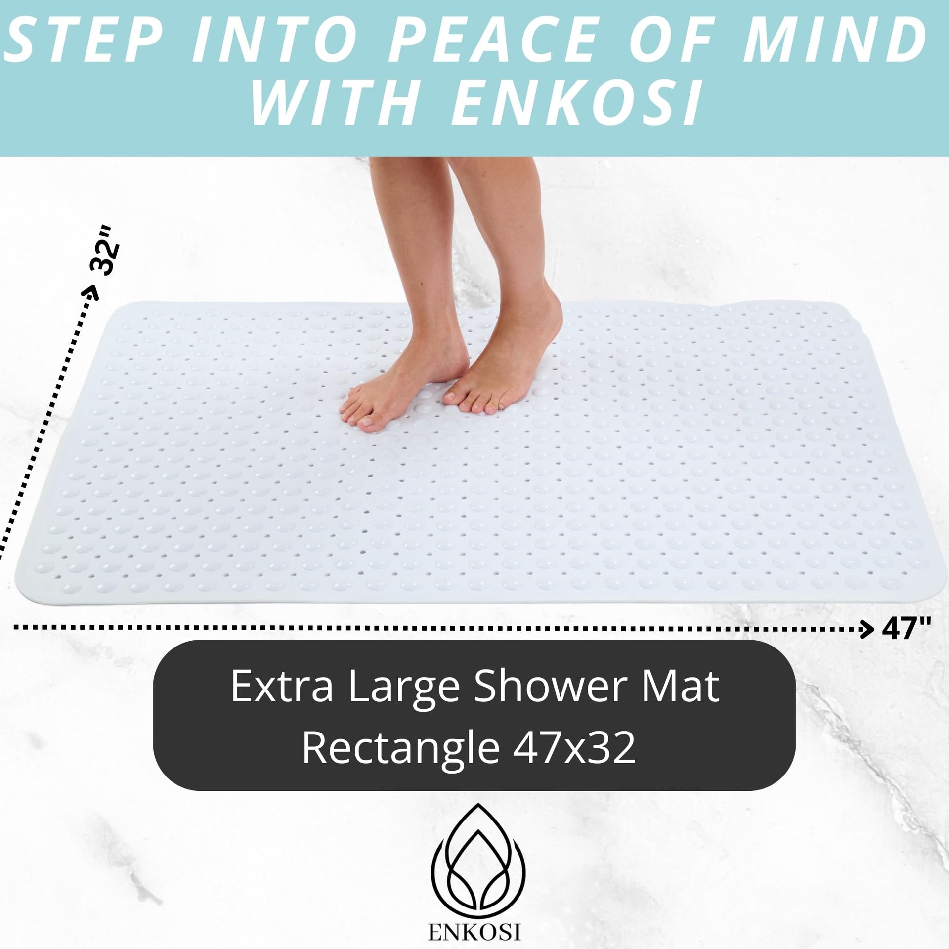 Extra Large Shower Mat Non Slip