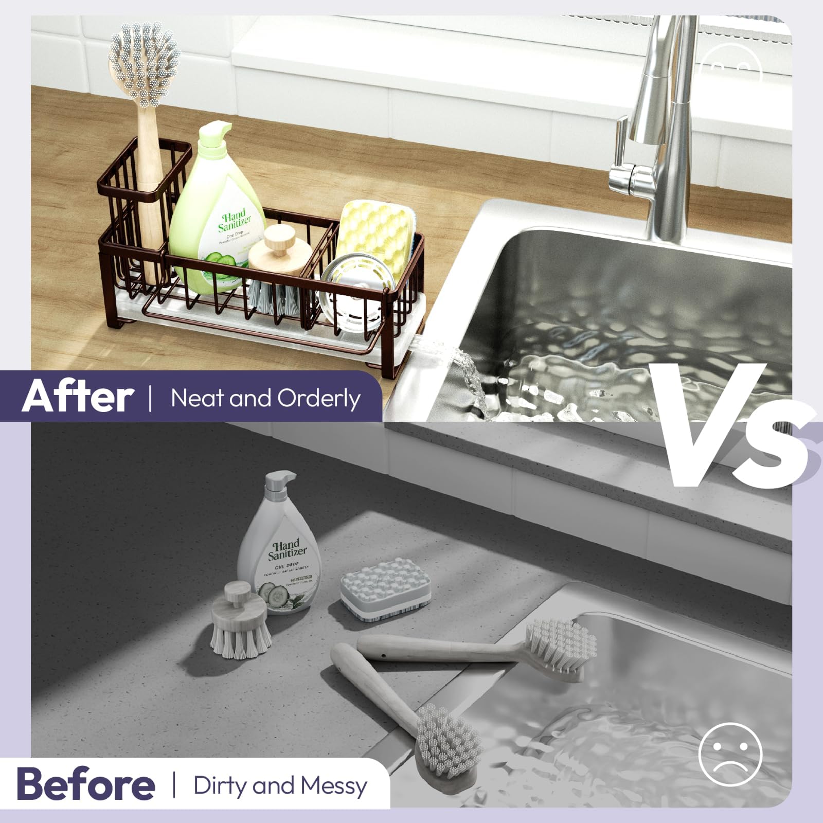 Sponge Holder for Kitchen Sink