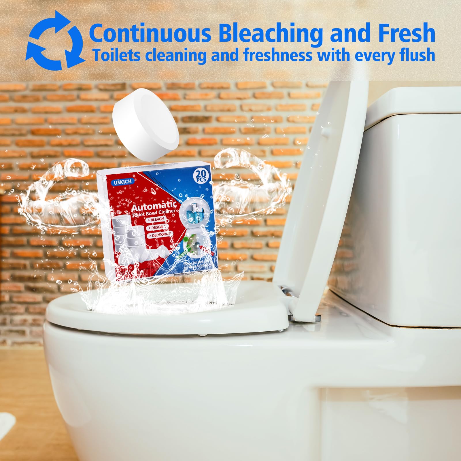 20 Pack Toilet Bowl Cleaner Tablets (20 Count)
