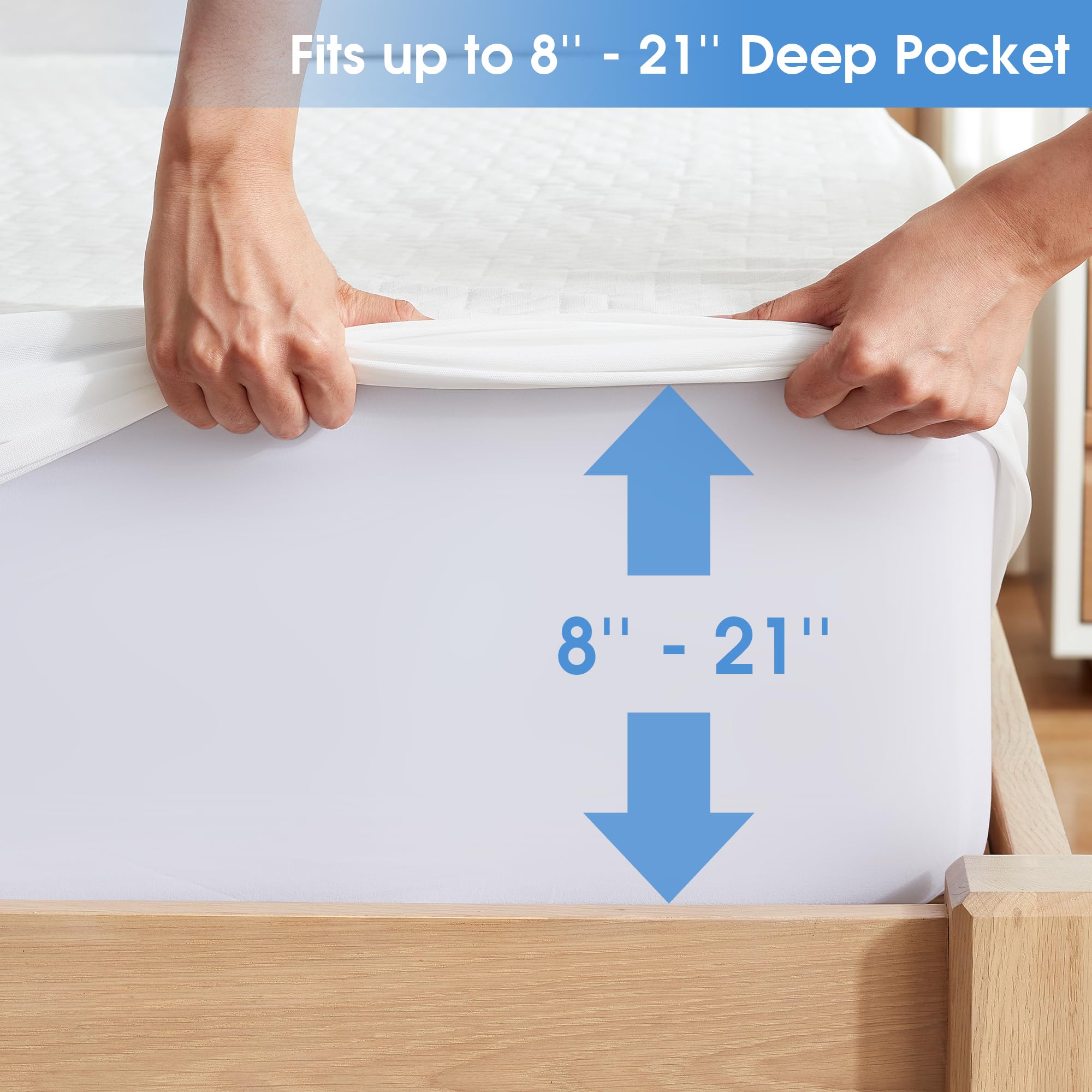 100% Waterproof Mattress Protector Full Size