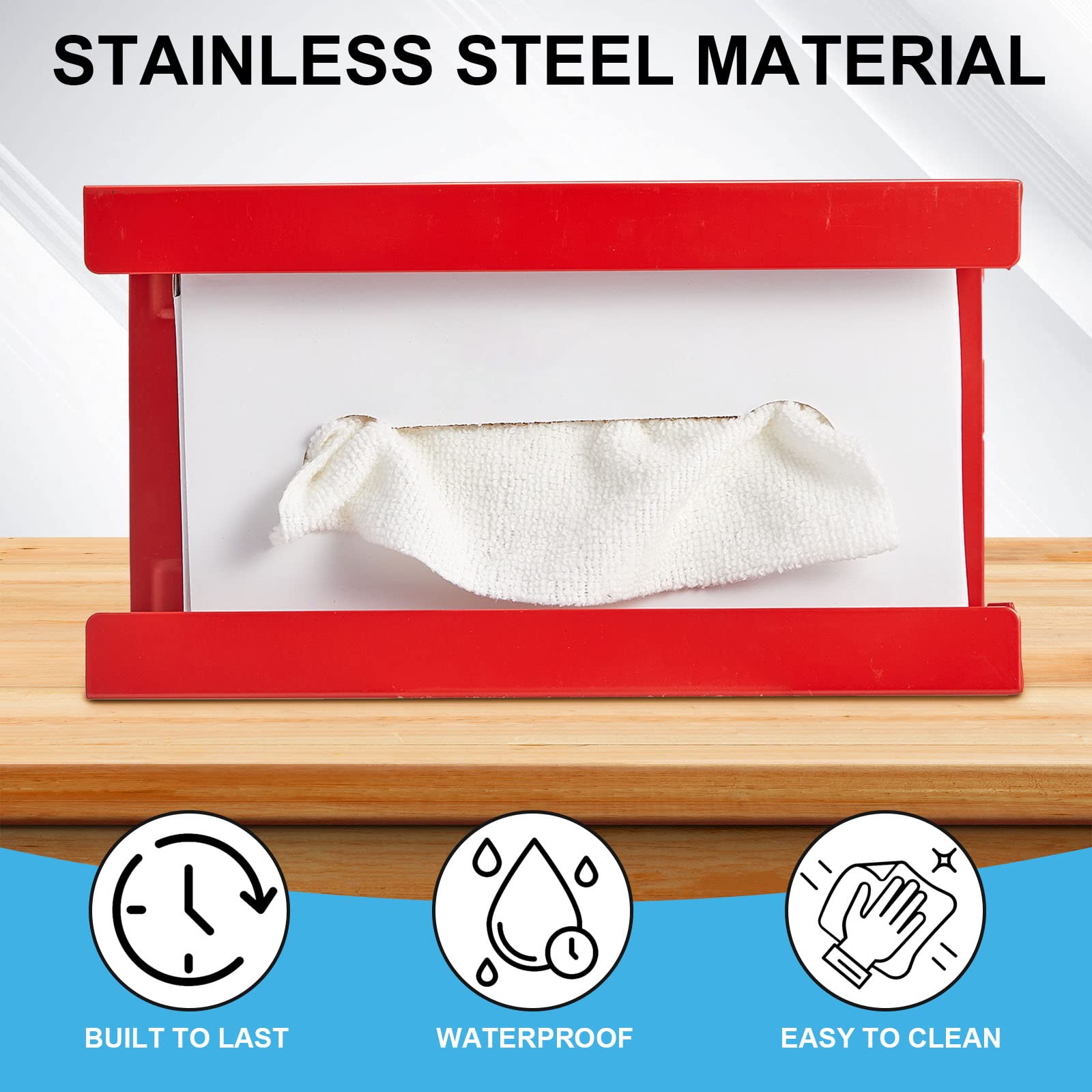 2 Pcs Magnetic Gloves Dispenser Holders Wall Mount Boxes of Gloves Commercial Quality Towels Wipes Paper Tissue Box Holder Kitchen Fridge Office Workshops Garage Tool Hospital