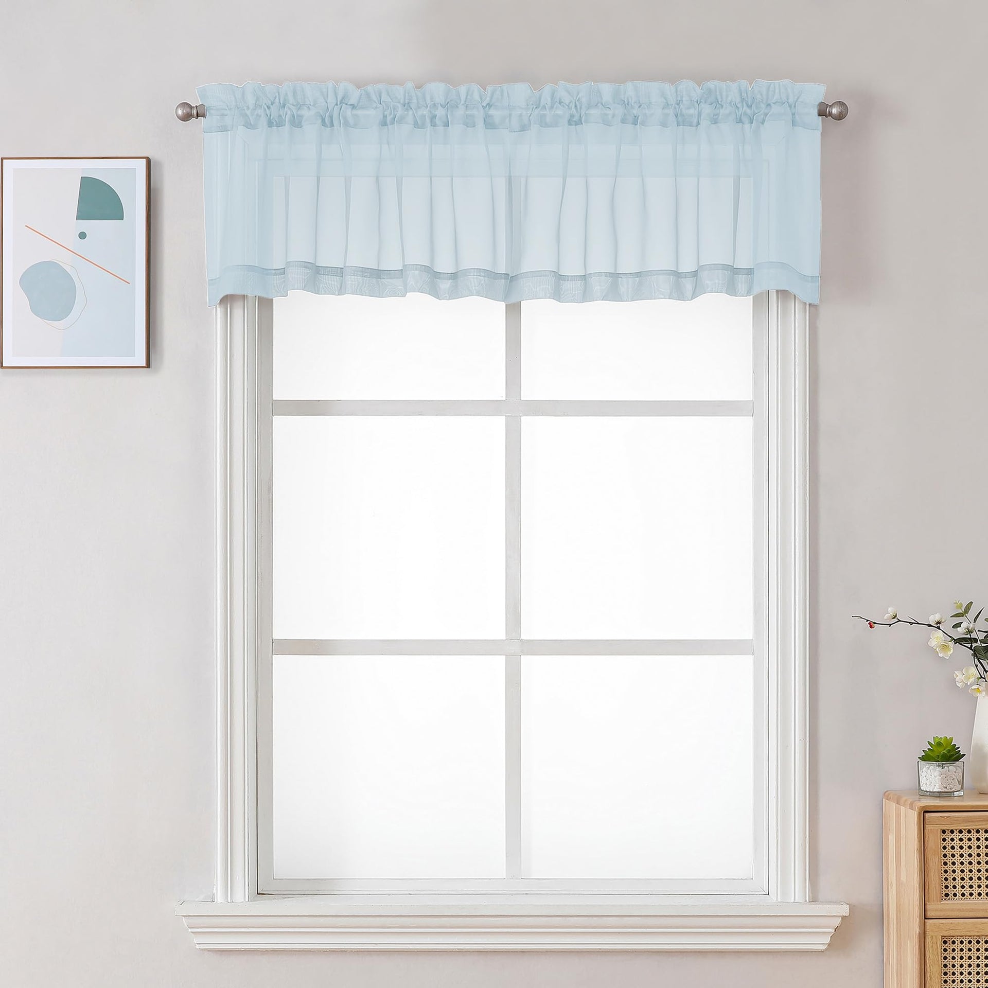 Sheer Valances for Windows 2 Pack (2 Count)