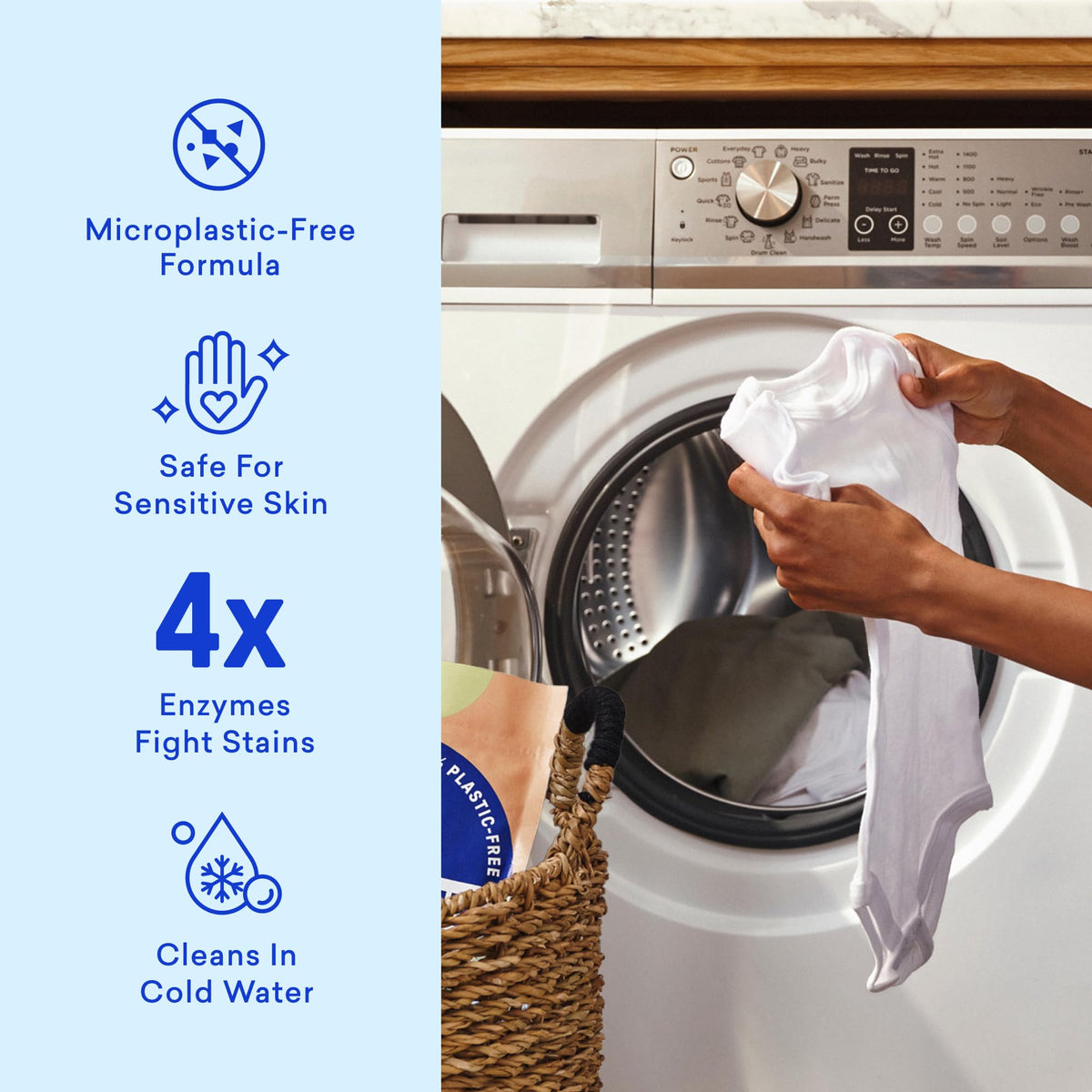 100% Plastic Free Laundry Detergent Tablets (60 Count) - ModHome Supplies