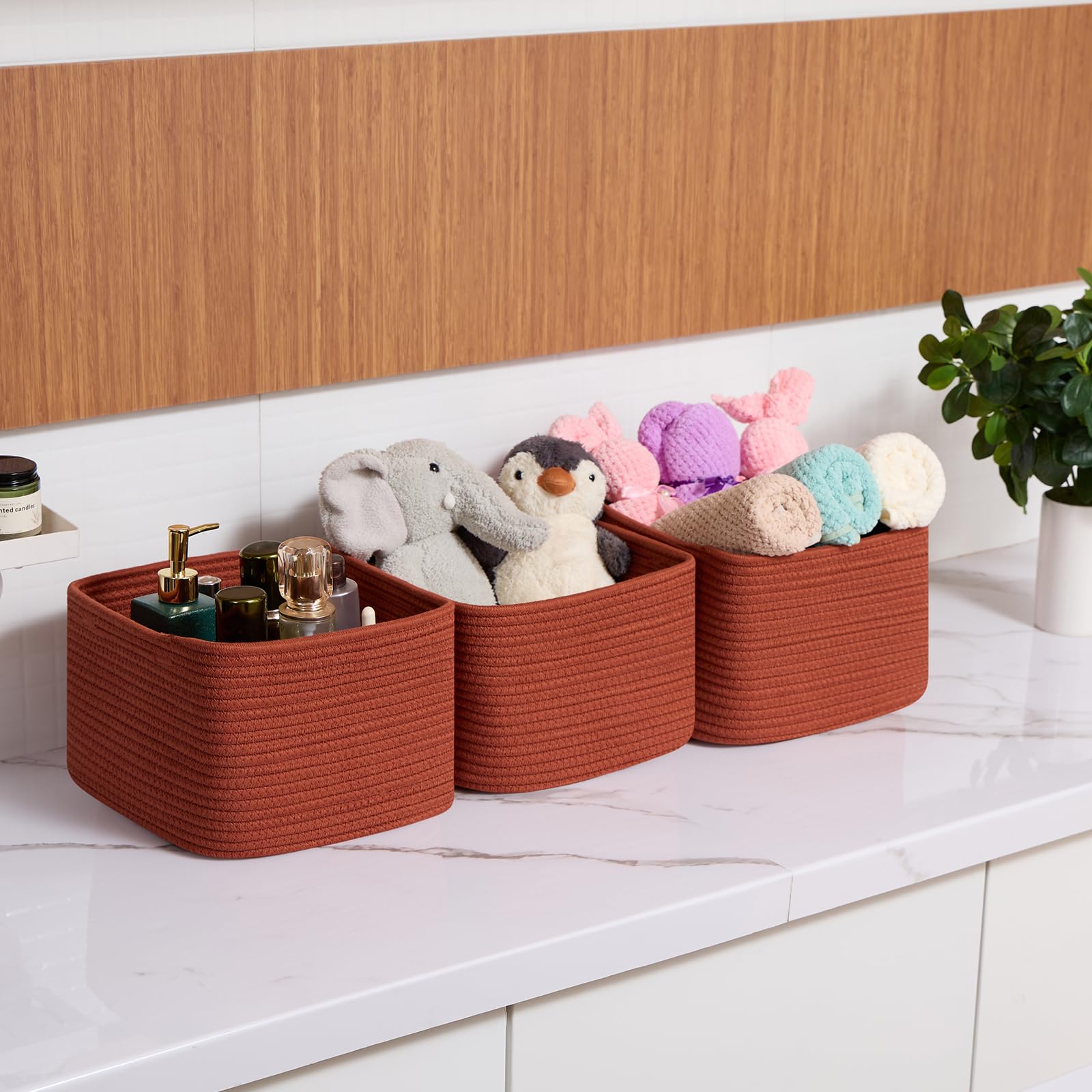 Small Organizing Baskets for Cubes Shelf (3 Count)