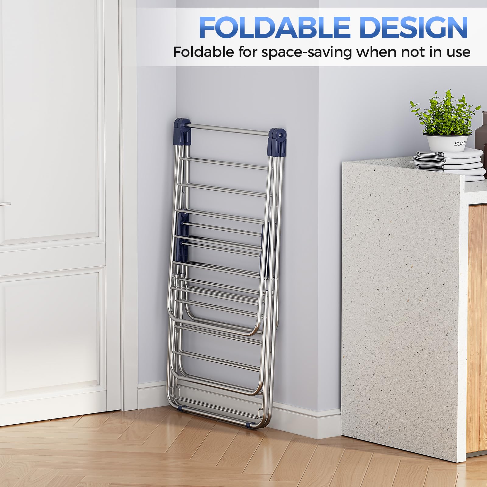 Large Stainless Steel Clothes Drying Rack