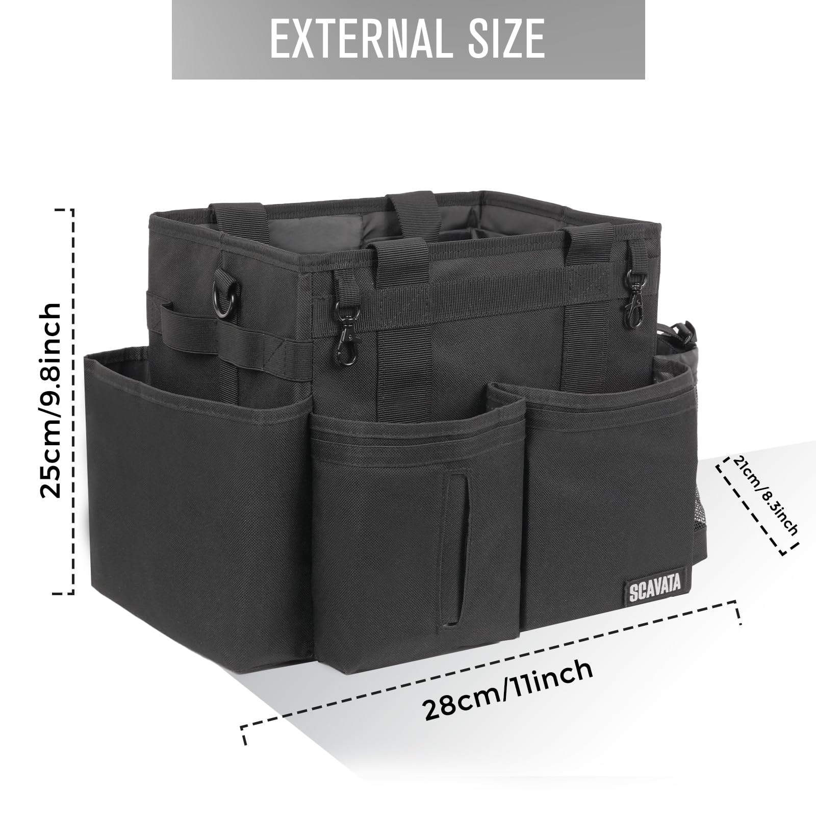 Compact Wearable Cleaning Caddy with Handle & Shoulder Straps