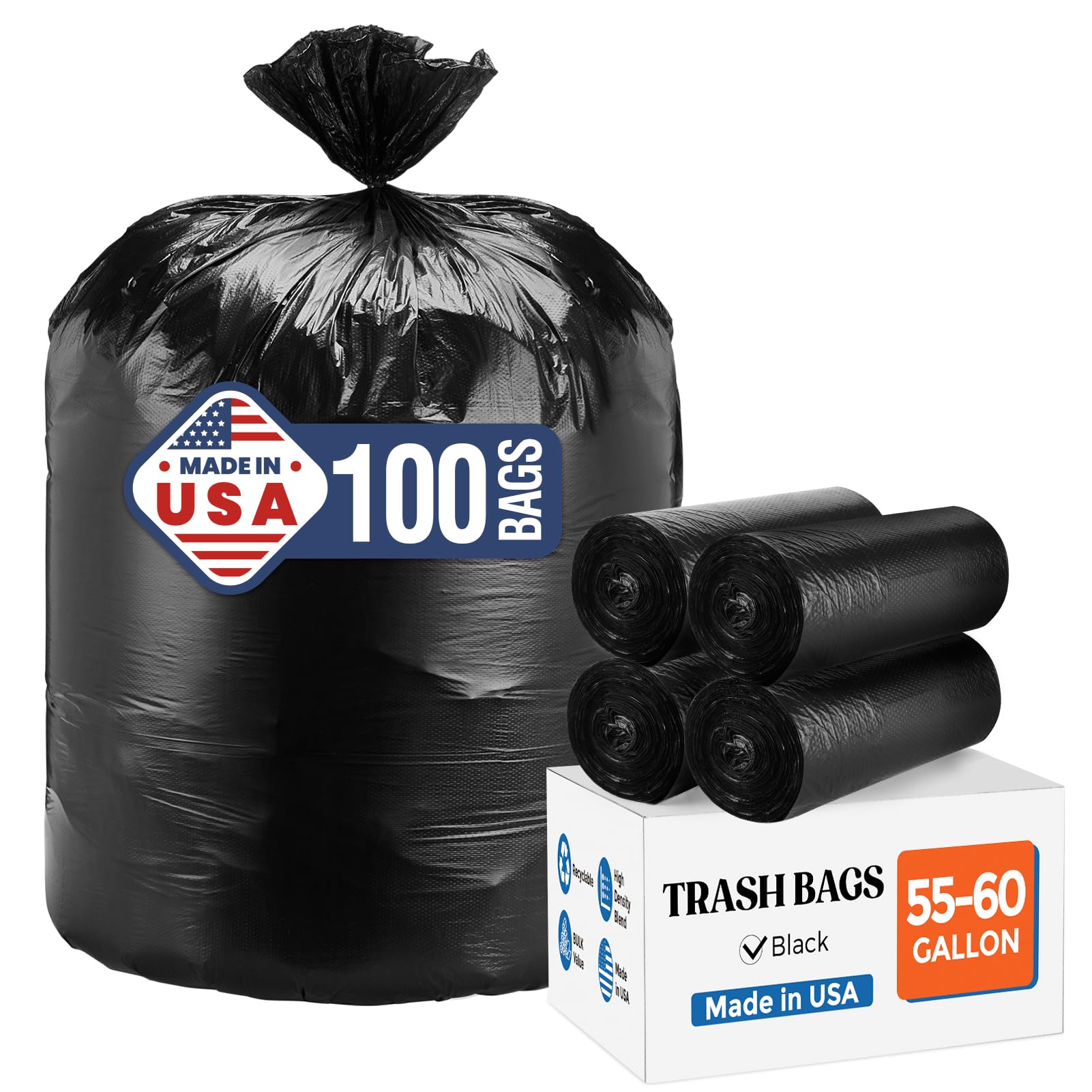 55 60 Gallon Trash Bags (100 Count)