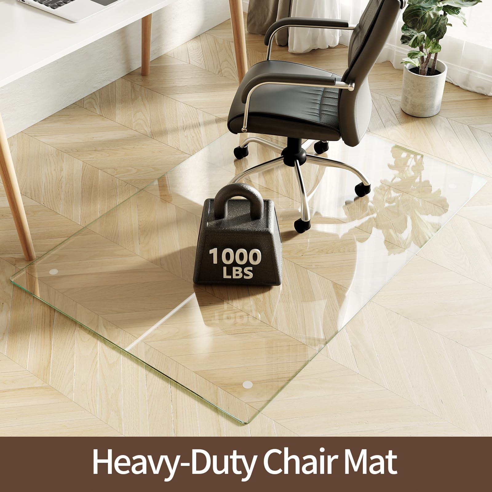 Tempered Glass Chair Mat 40"x60"