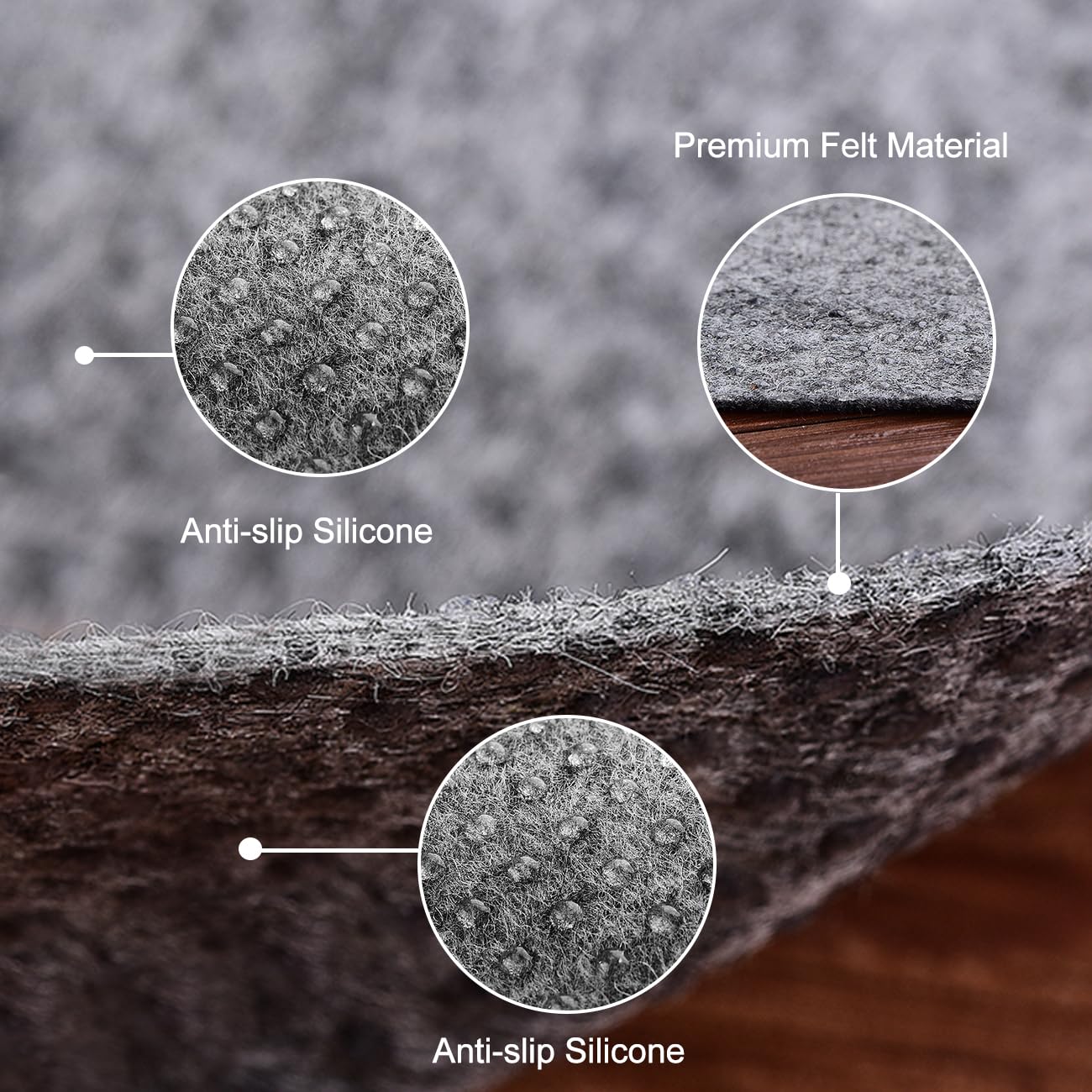 Non Slip Mattress Gripper and Area Rug Felt Pad (24 Count)