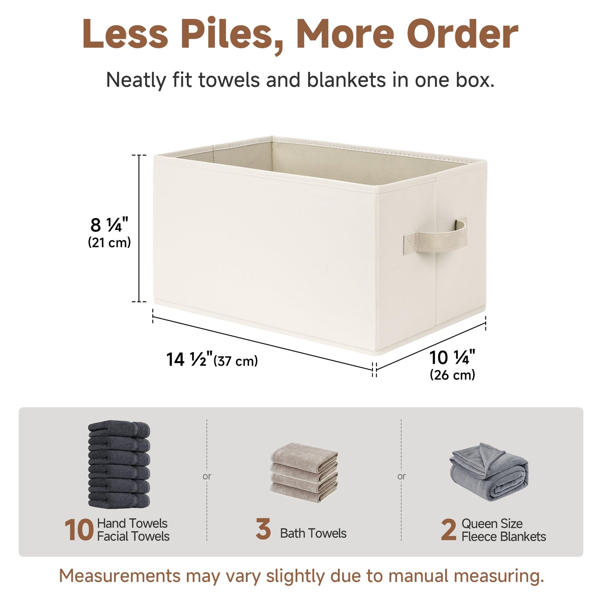 Closet Storage Bins (3 Count)