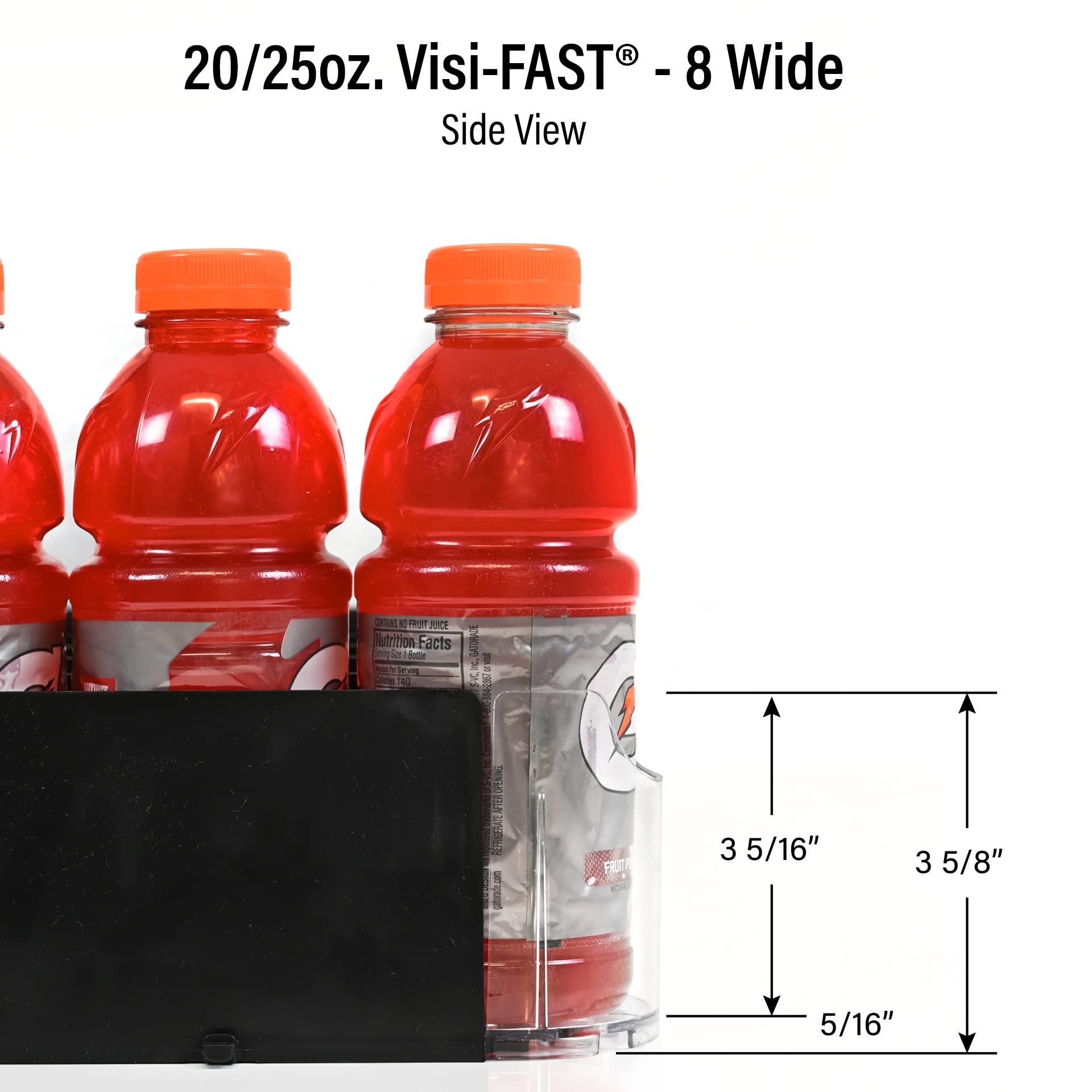 Fridge Organizer & Soda Can Dispenser for Refrigerator (6 Count)
