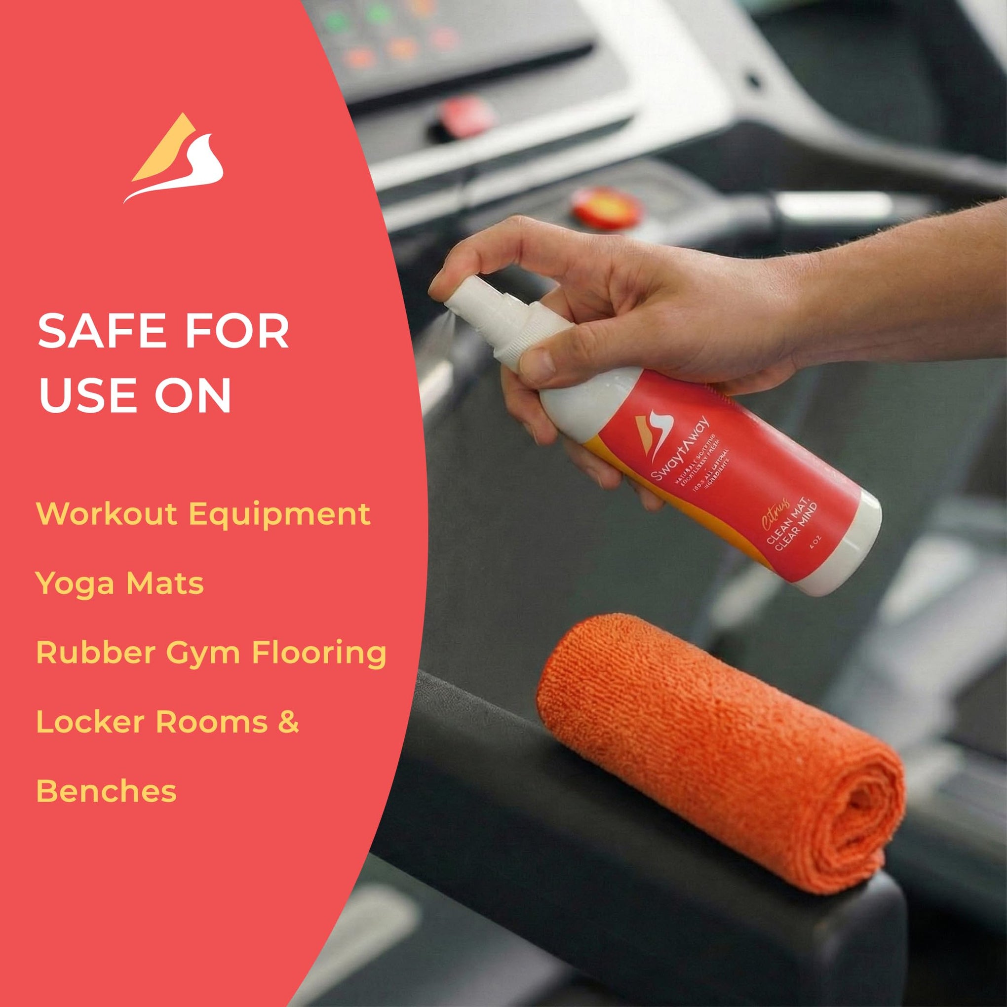 SwaytAway Fitness Mat Mist with Towel (2 Count)
