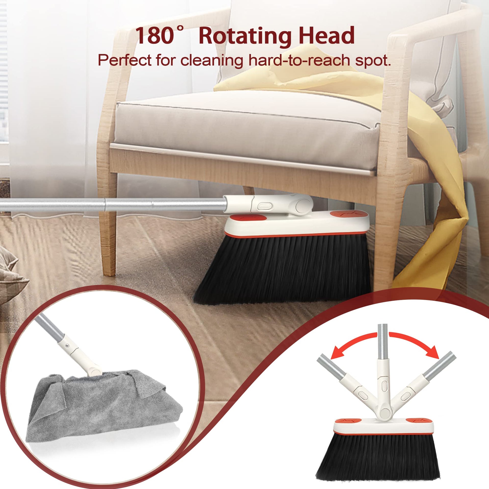 Broom and Dustpan Set for Home