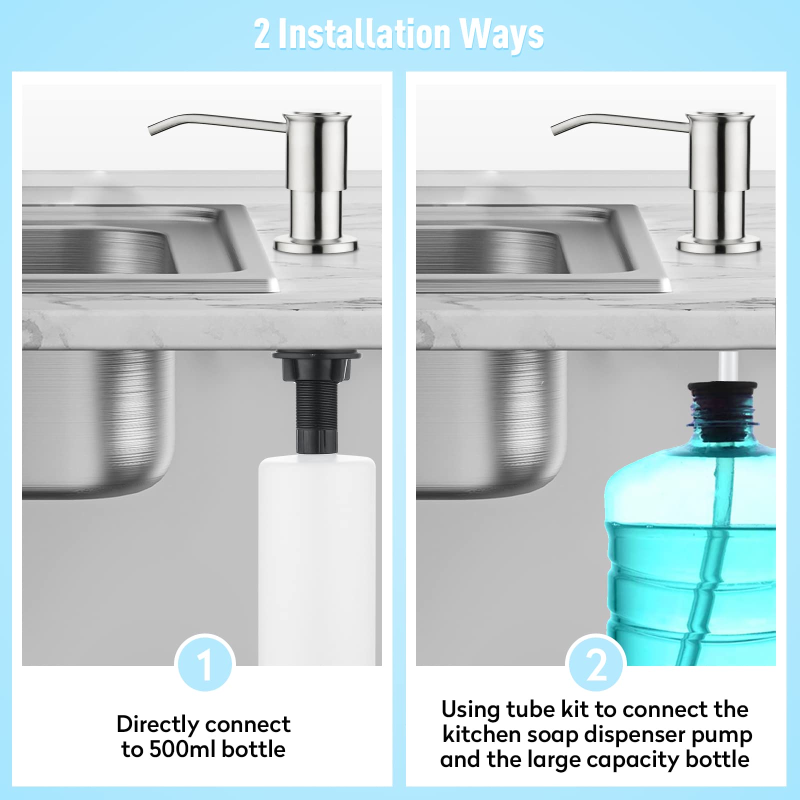 Kitchen Sink Soap Dispenser Countertop for Kitchen Sink