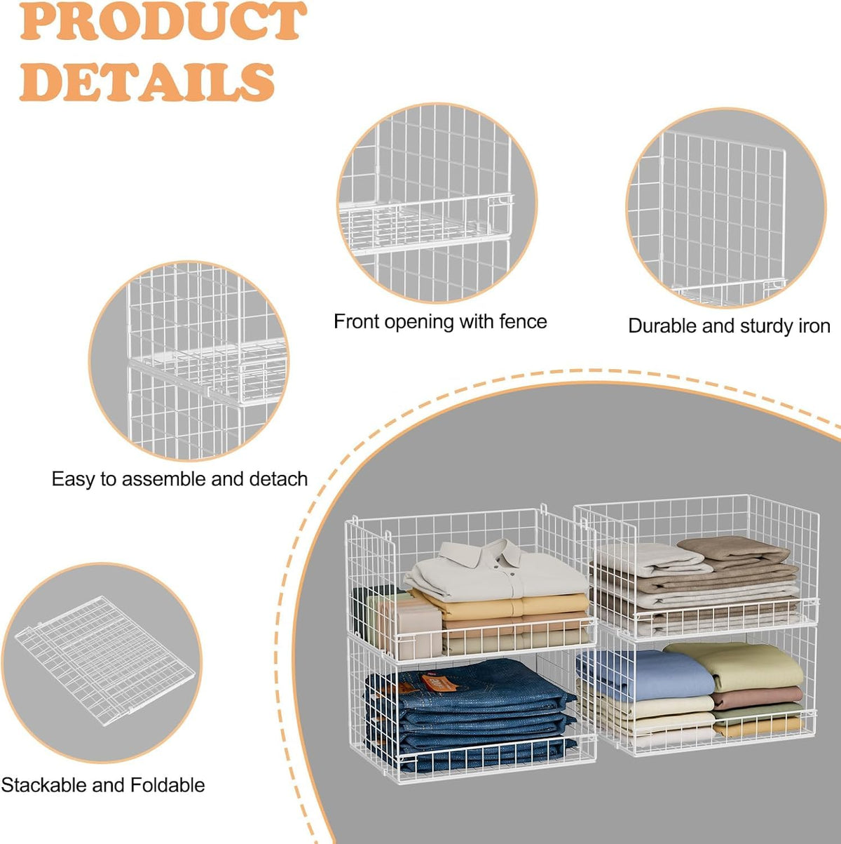 Closet Organizers and Storage Basket