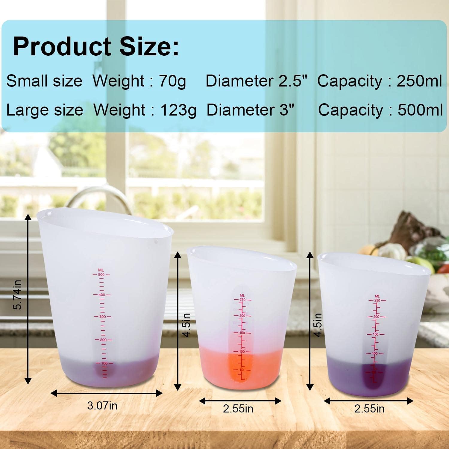 Silicone Measuring Cups (3 Count)