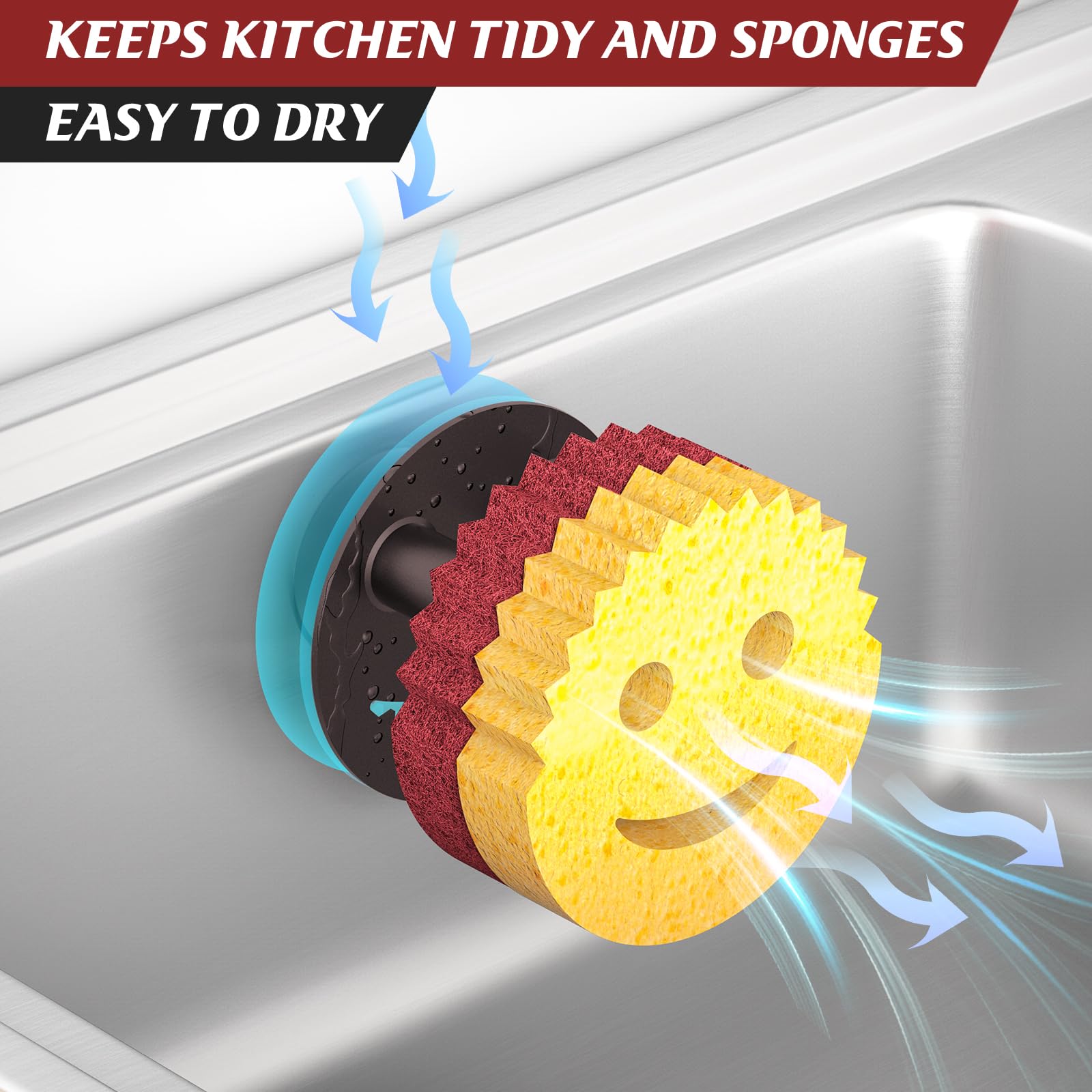 Sponge Holder for Kitchen Sink