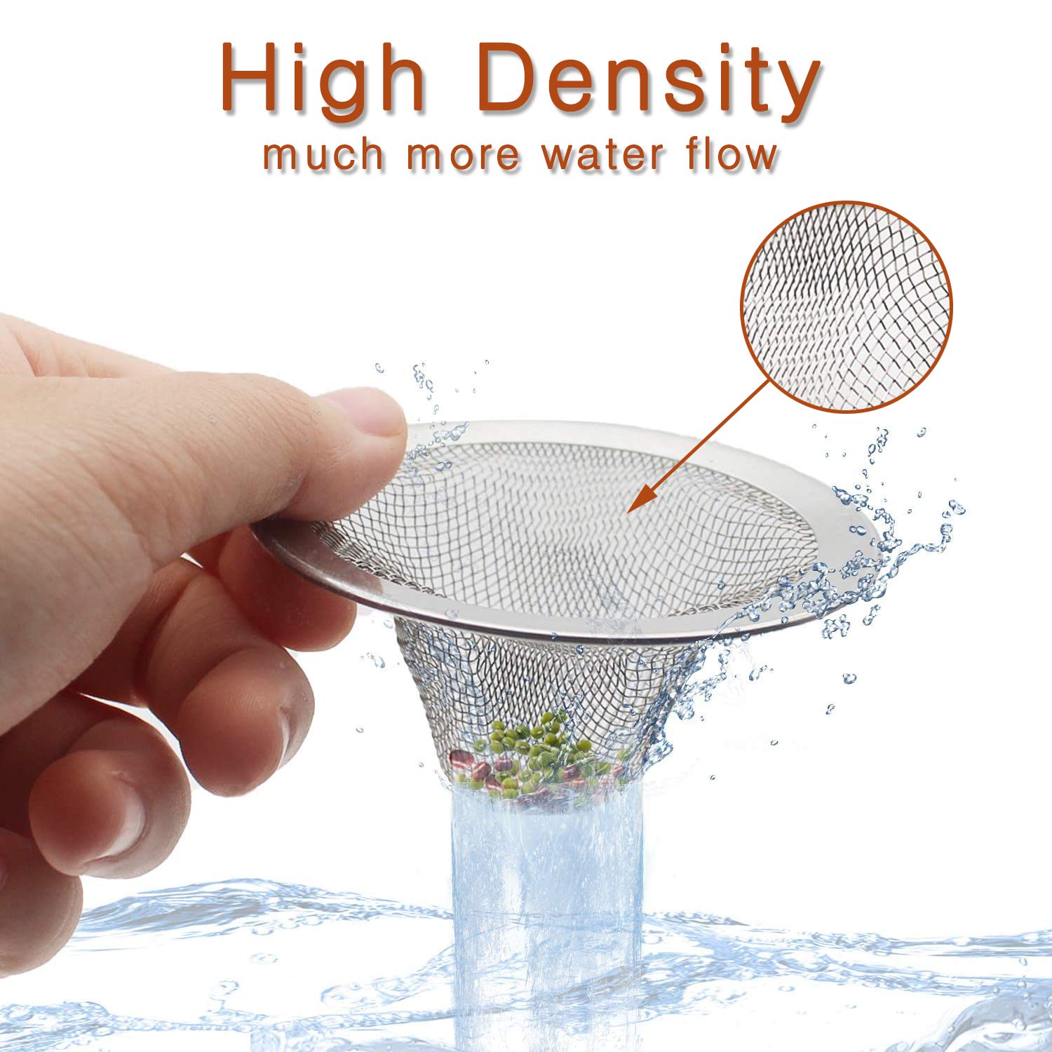 2pcs Heavy Duty Stainless Steel Slop Basket Filter Trap (2 Count)