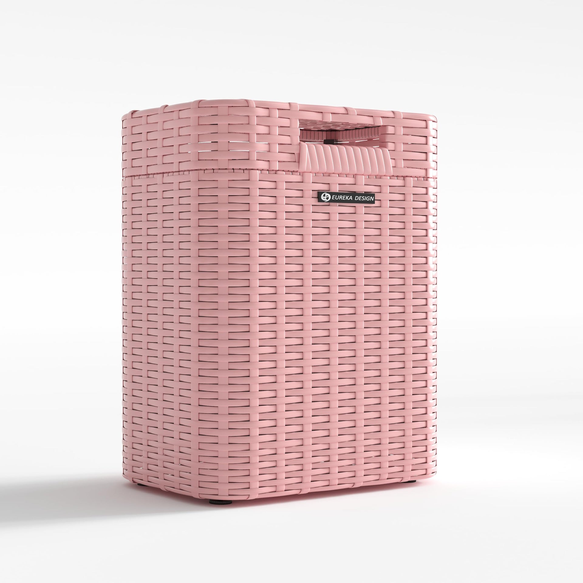 Ypati Handwoven 4 Gallon Rattan Trash Can with Lid