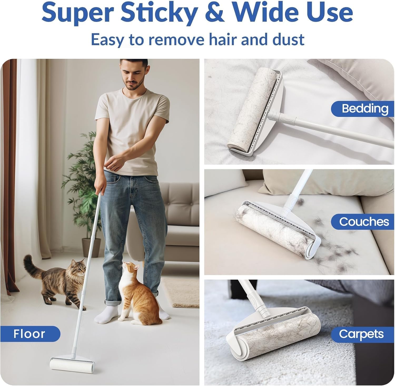 9.45” Large Lint Roller Refills (2 Count)