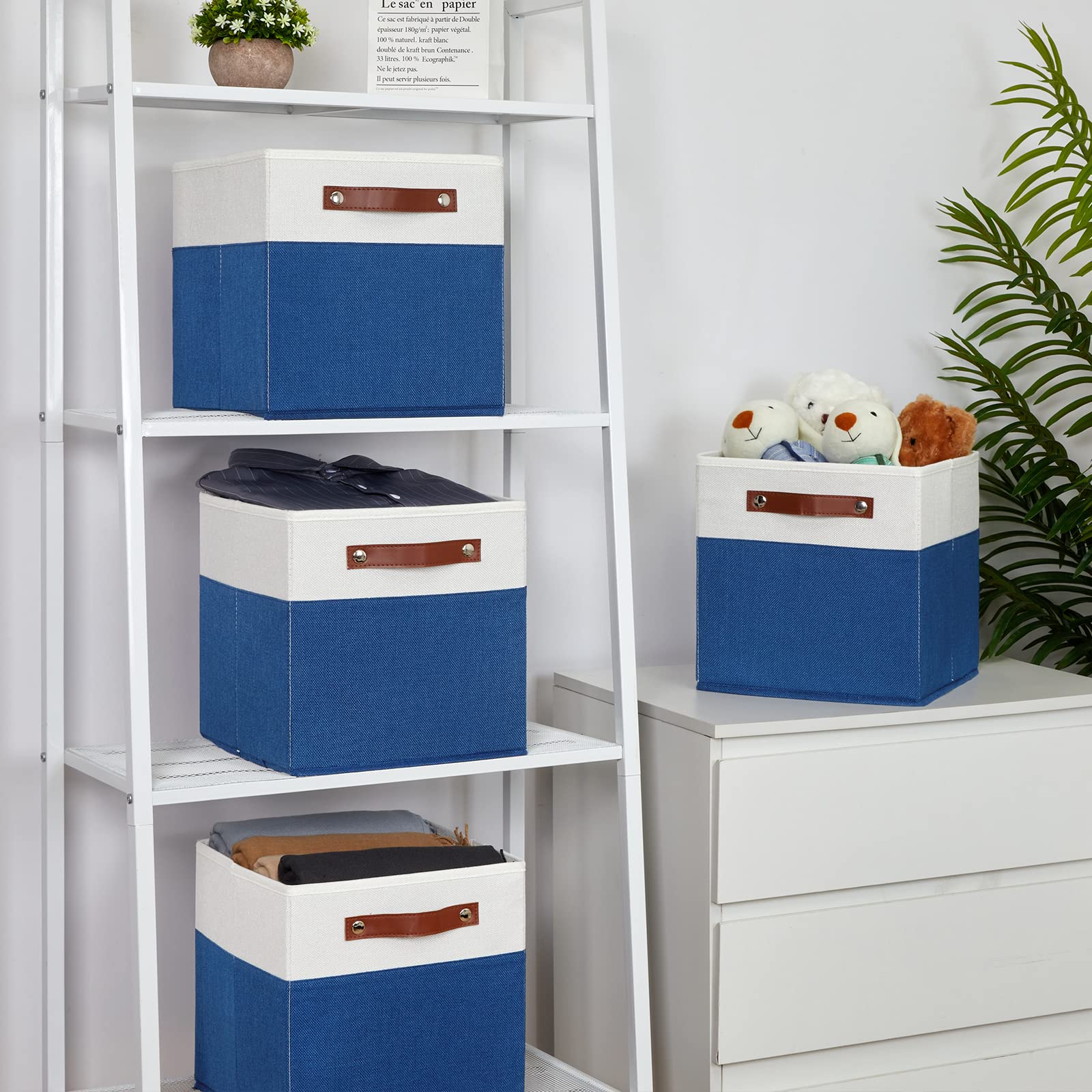 11 Storage Cube Bins for Shelves (4 Count)