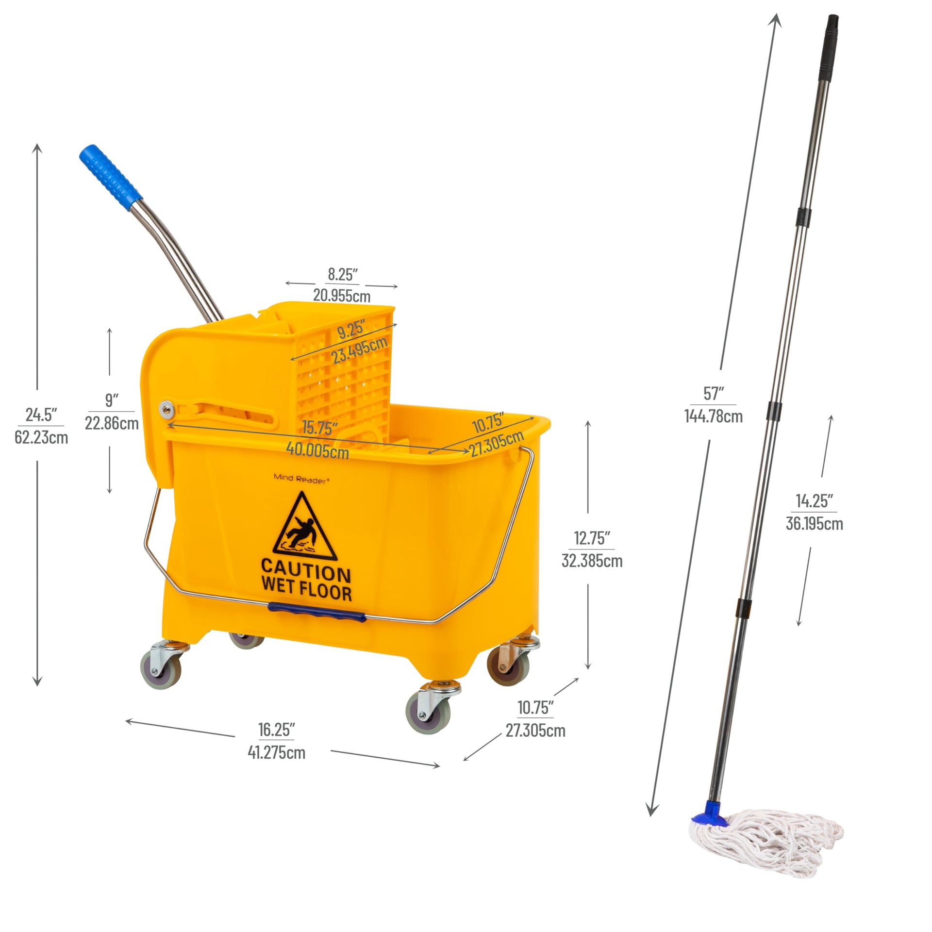 Mop and Bucket Set with Wringer